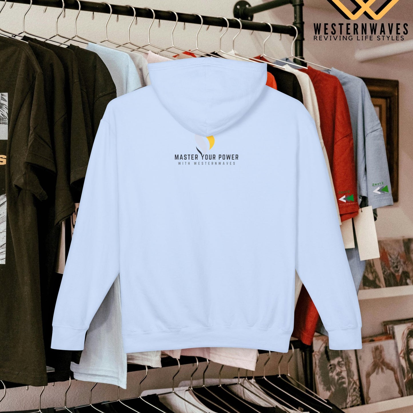 Unisex Lightweight Hooded Sweatshirt – N3+ Series USLWHSS PT2WW014_ Limited Edition Crafted Comfort by WesternWaves: