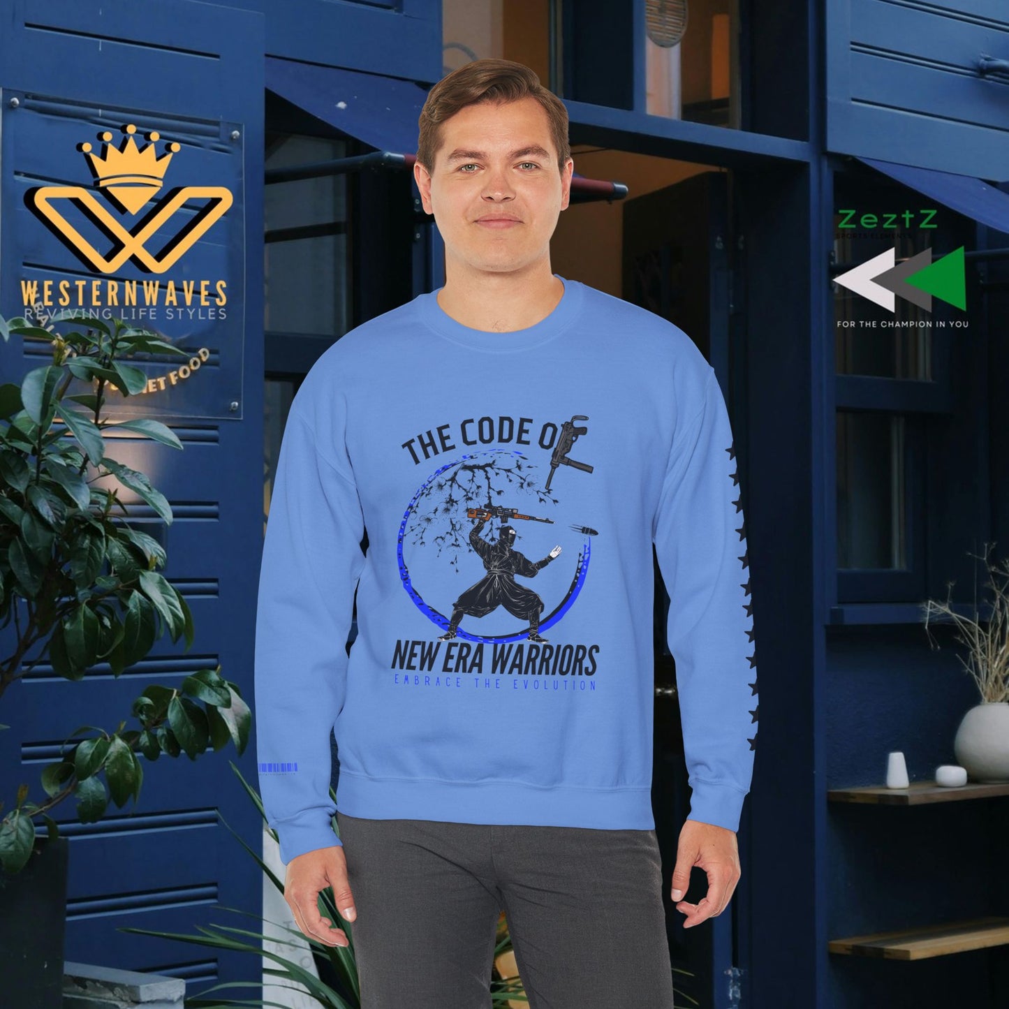 Unisex Heavy Blend™ Crewneck Sweatshirt_ N3+ Series UHBCSS PT2WV010_ Limited Edition Timeless Style by WesternWaves:
