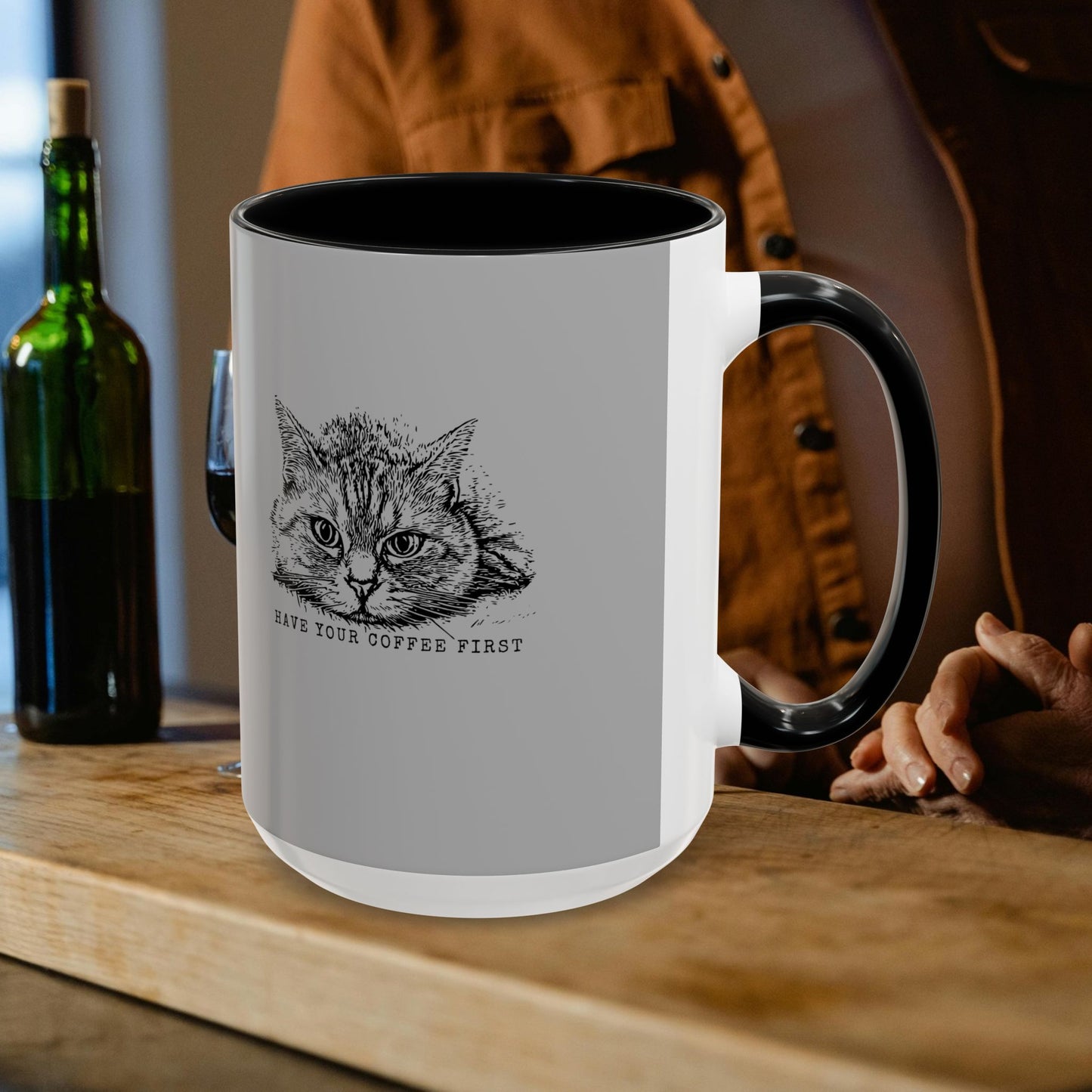 Accent Coffee Mug 11, 15oz_ N3+ Series ACM11OZ PT2WW015B_ Limited Edition Perfect Blend of Style by WesternWaves: