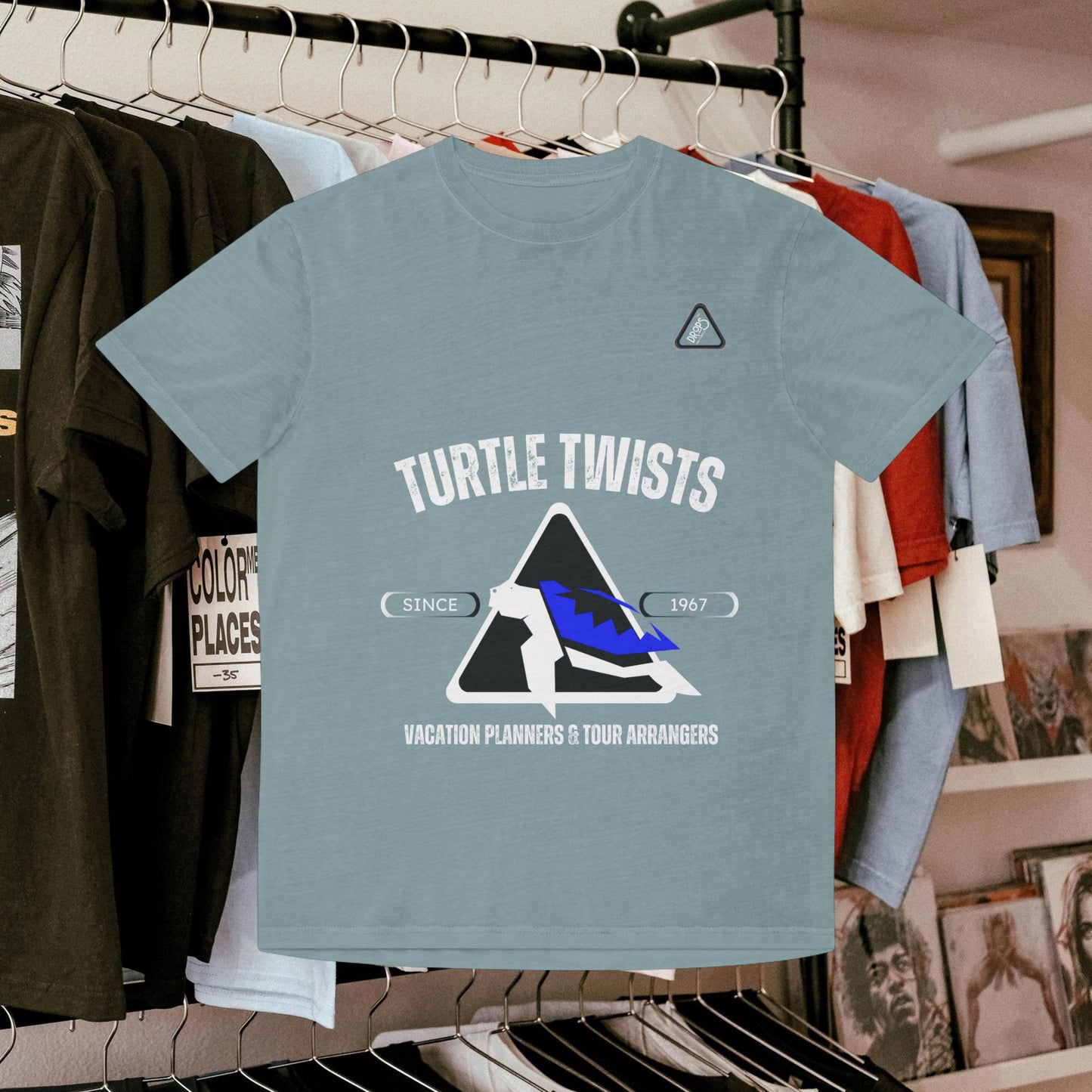 Unisex Faded T-Shirt - Turtle Twists Vacation Planners Graphic Tee_ 06 May 2025_ 001