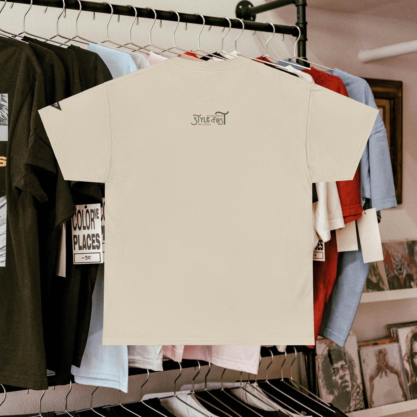 Unisex Heavy Cotton Tee_ Crafted from premium 100% cotton_ N3+ Series UHCT PT2WV004_ Limited Edition by WesternWaves: