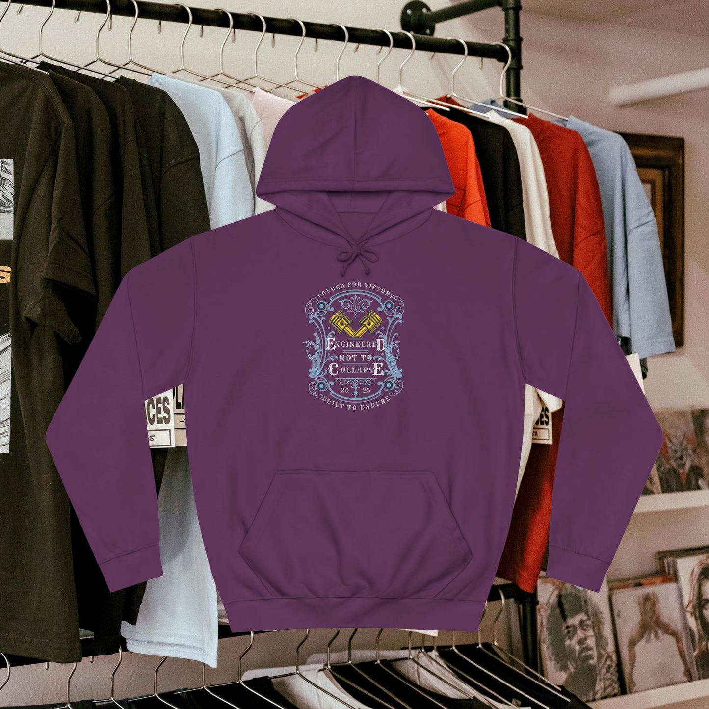 Unisex College Hoodie_ N3+ Series SCH PT2WW004_ Limited Edition Timeless Unisex Design by WesternWaves: