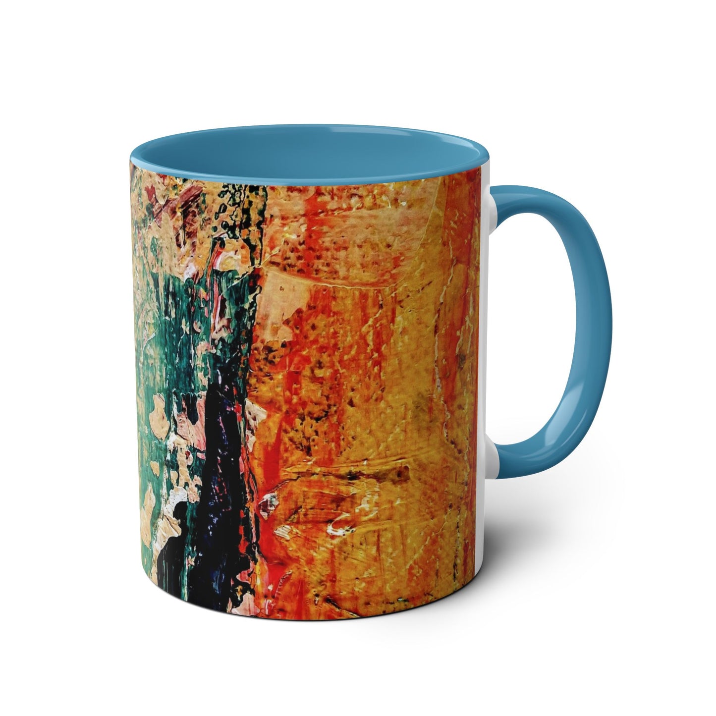 Two-Tone Coffee Mugs, 11oz_ N2+ Series TTCM11OZ PT2WW001_ Limited Edition by SPW of WesternWaves: