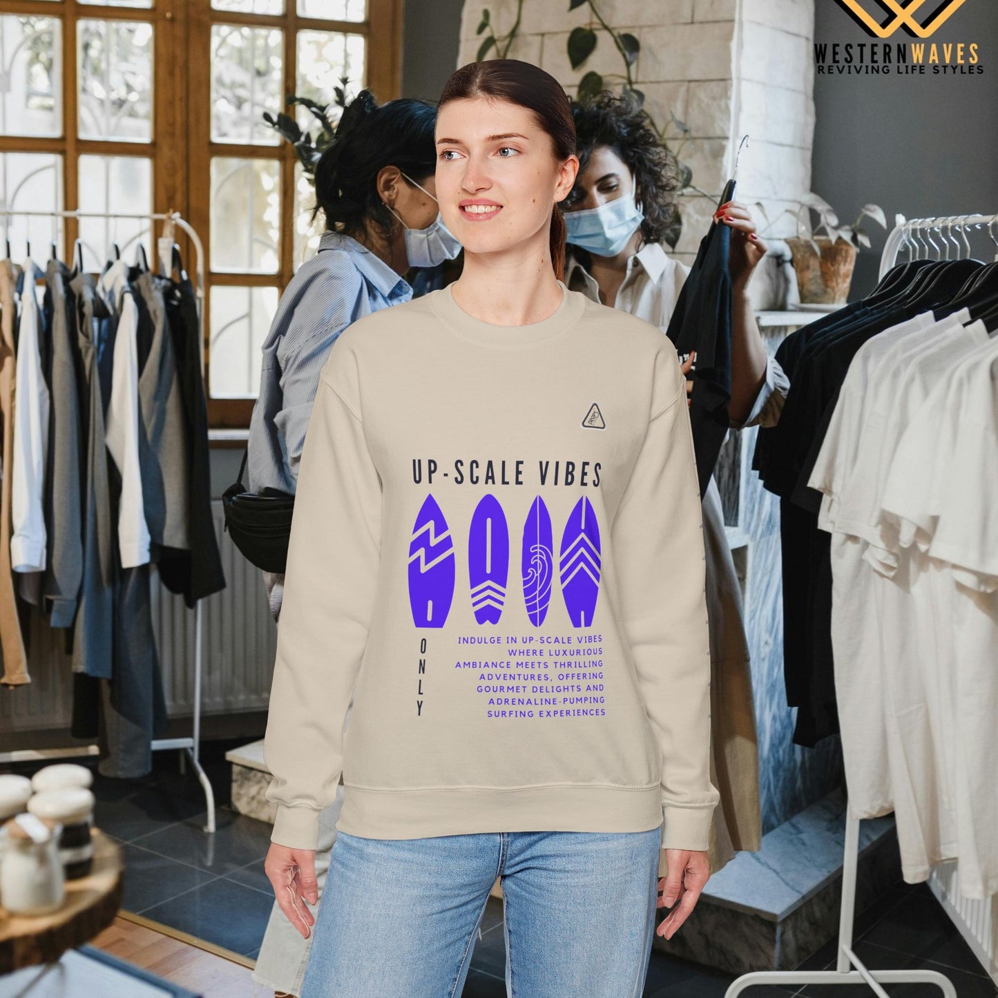 Unisex Heavy Blend™ Crewneck Sweatshirt_ N2 Series JBRW PT2WW001_Limited Edition Pure Luxury by WesternWaves:
