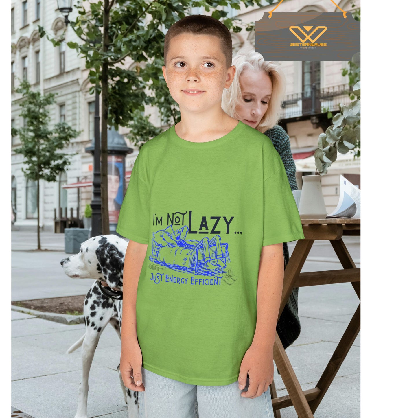 Kids Heavy Cotton™ Tee_ N2+ Series KHCT PT2WW009_ Limited Edition Durable Comfort for Every Adventure by WesternWaves: