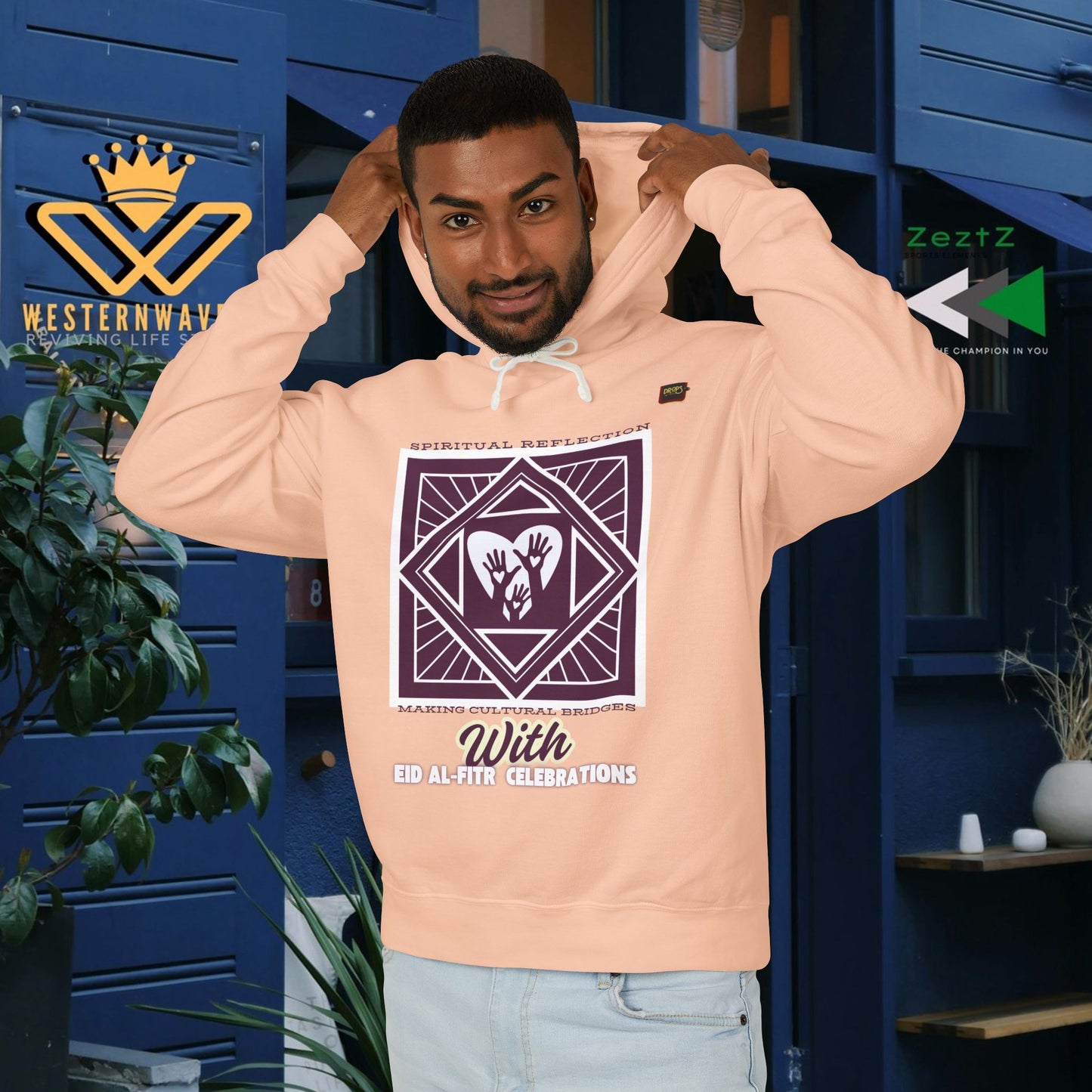Unisex Lightweight Hooded Sweatshirt – N2+ Series USLWHSS PT2WW023_ Limited Edition Crafted Comfort by WesternWaves: