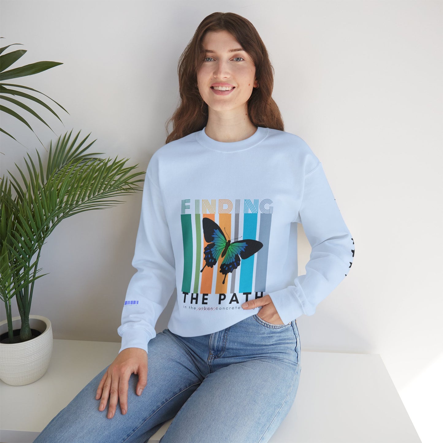 Unisex Heavy Blend™ Crewneck Sweatshirt_ N2+ Series UHBCSS PT2WW017_ Limited Edition Pure Luxury By WesternWaves:
