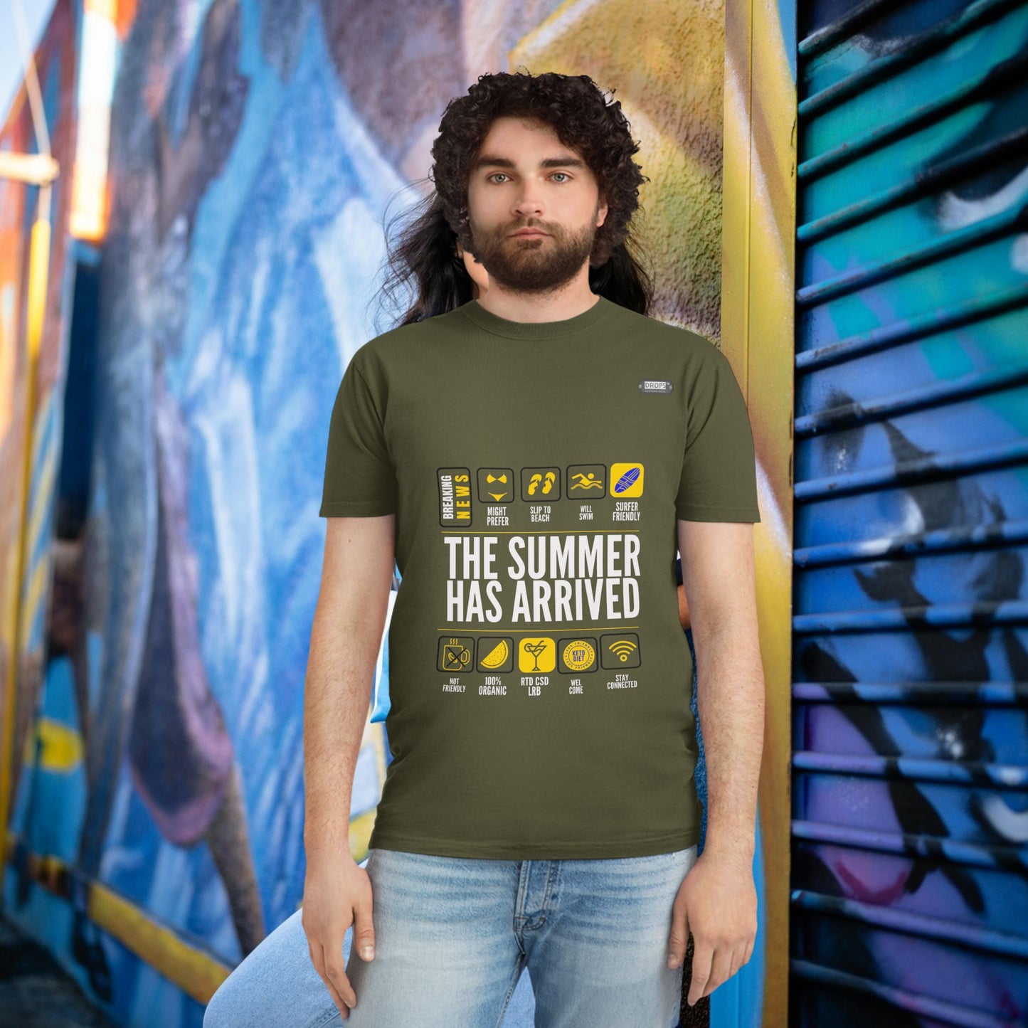 Unisex Faded Shirt_ N8* Series USFADEDSHIRT PT2WW001_ Limited Edition Warm Vibes by WesternWaves: