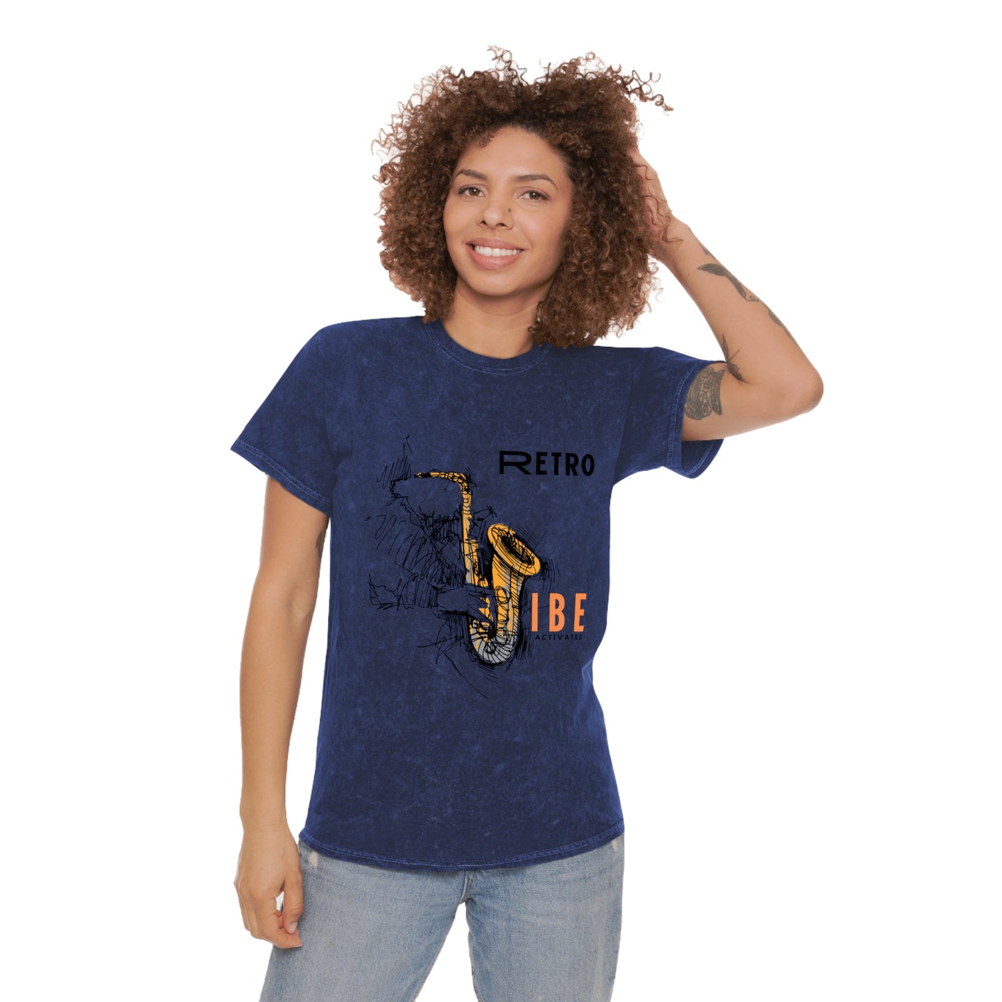 Unisex Mineral Wash T-Shirt_ N+ Series UMWTS PT2WW003_ Limited Edition Retro Revival Experience by WesternWaves: