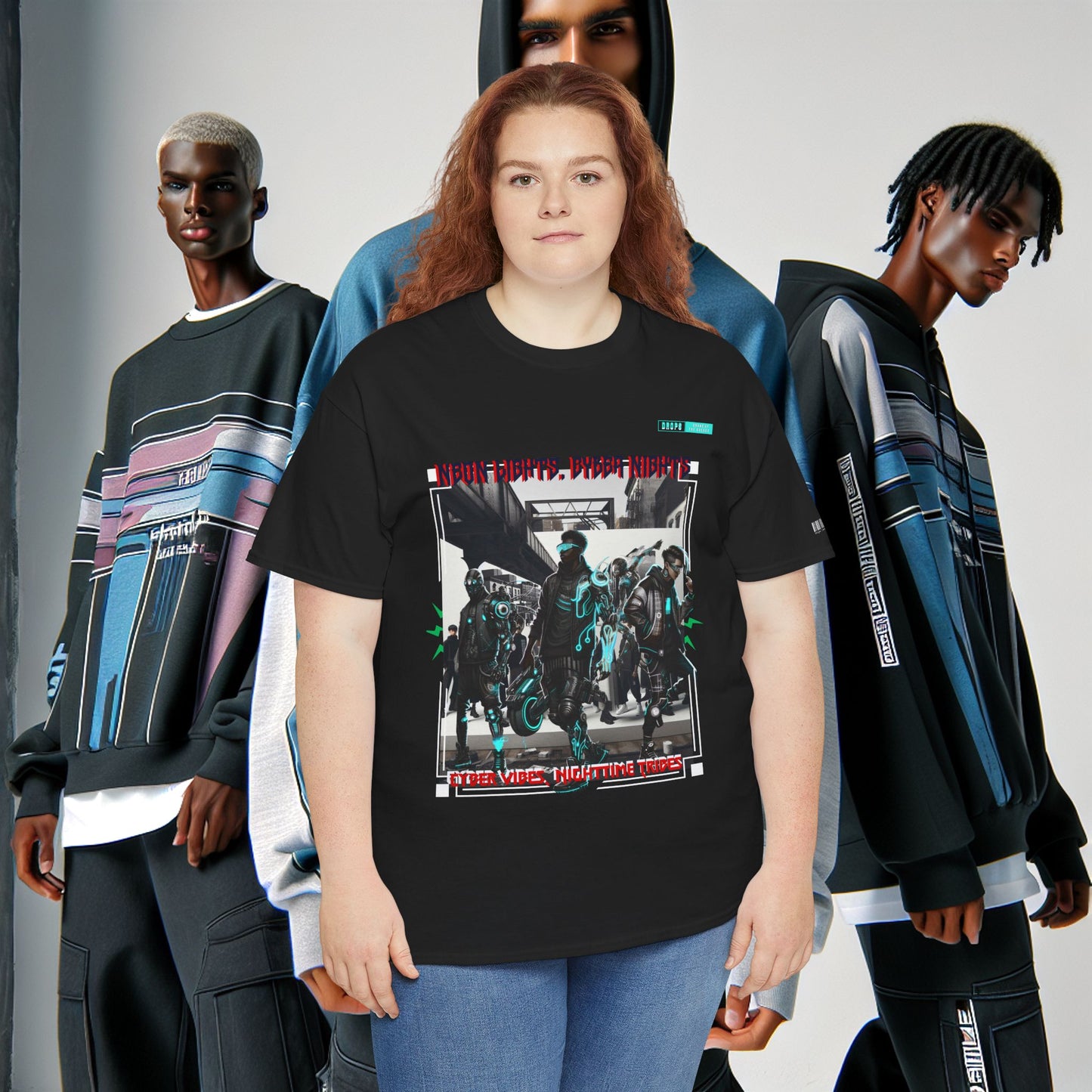 Unisex Heavy Cotton Tee_ N8+ Series USHOSTEE_ PT2WW003_ 01 Oct 2025_ Limited Edition Casual Wear by WesternWaves: