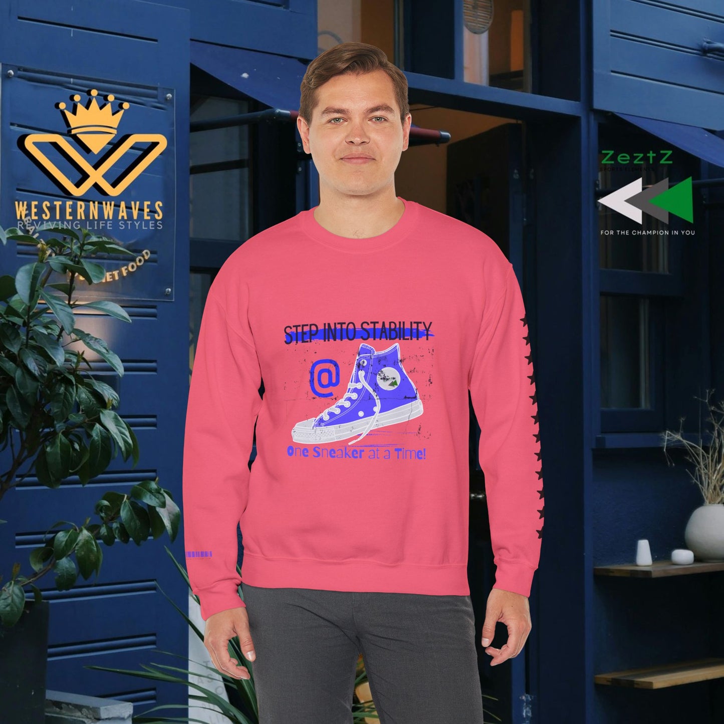 Unisex Heavy Blend™ Crewneck Sweatshirt_ N3+ Series UHBCSS PT2WW031_ Limited Edition Pure Luxury By WesternWaves: