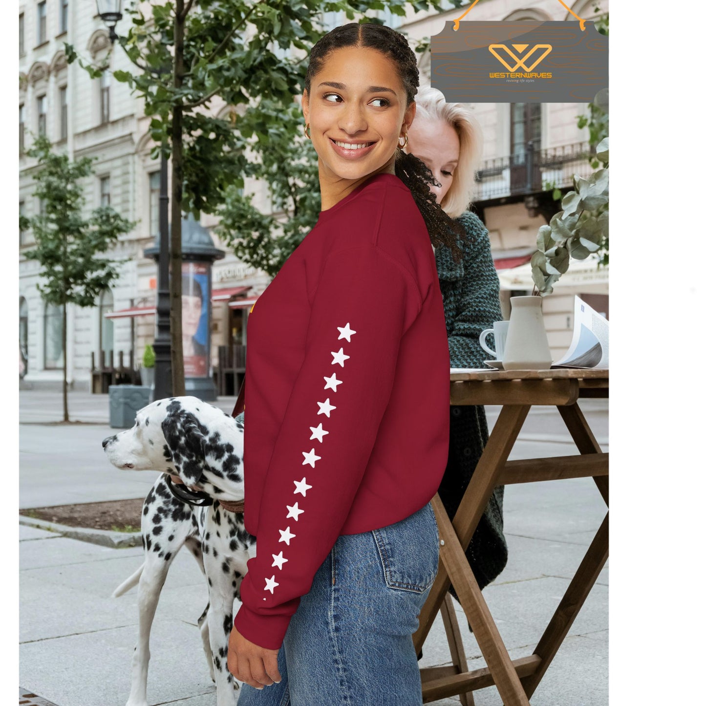 Unisex Heavy Blend™ Crewneck Sweatshirt_ N3+ Series UHBCSS PT2WW005_ Limited Edition Pure Luxury By WesternWaves: