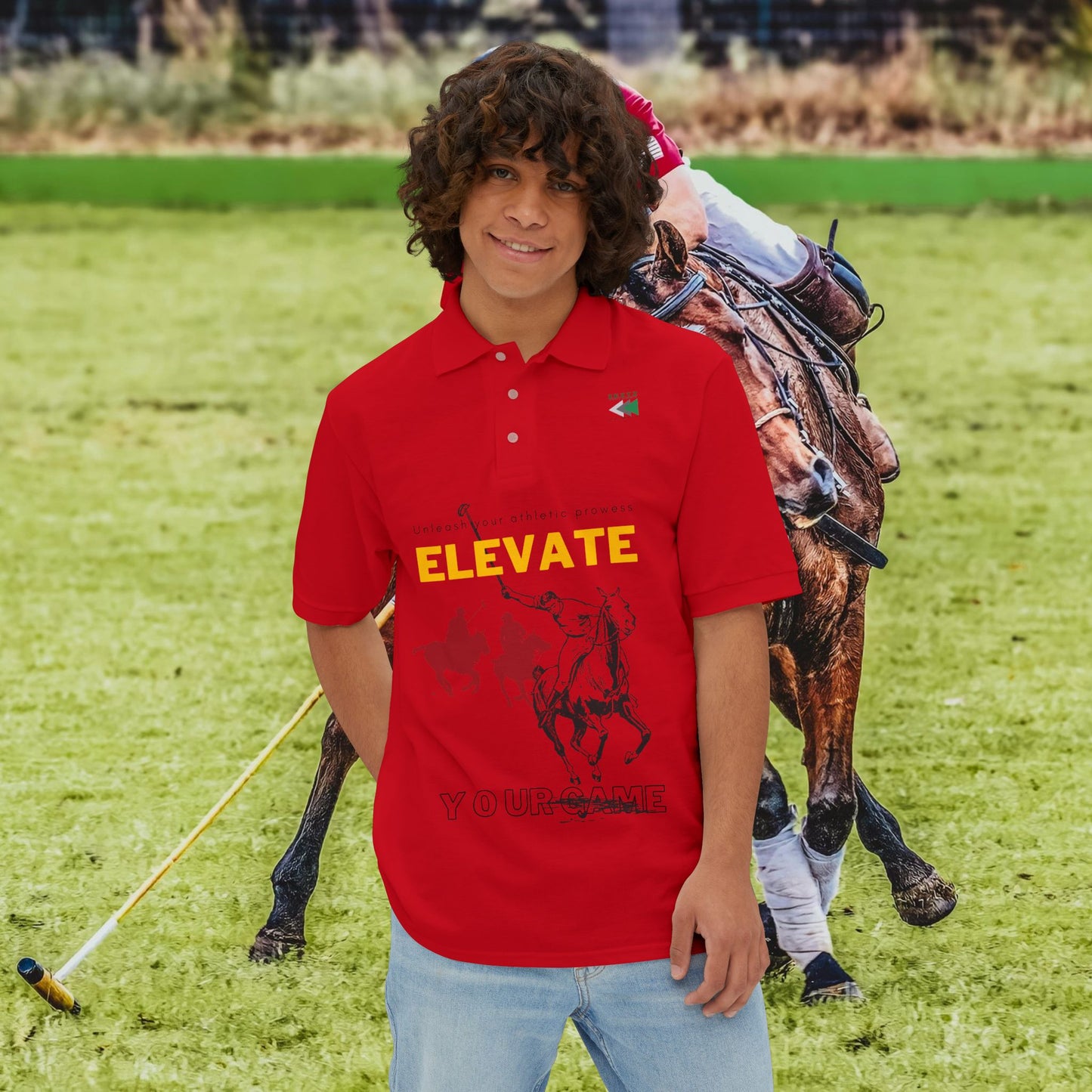 Men's Piqué Polo Classic Shirt – N2 Series MPPOLOCS PT2WW002_ Limited Edition Timeless Elegance of ‘EagalZ’ Sports Brand by WesternWaves: