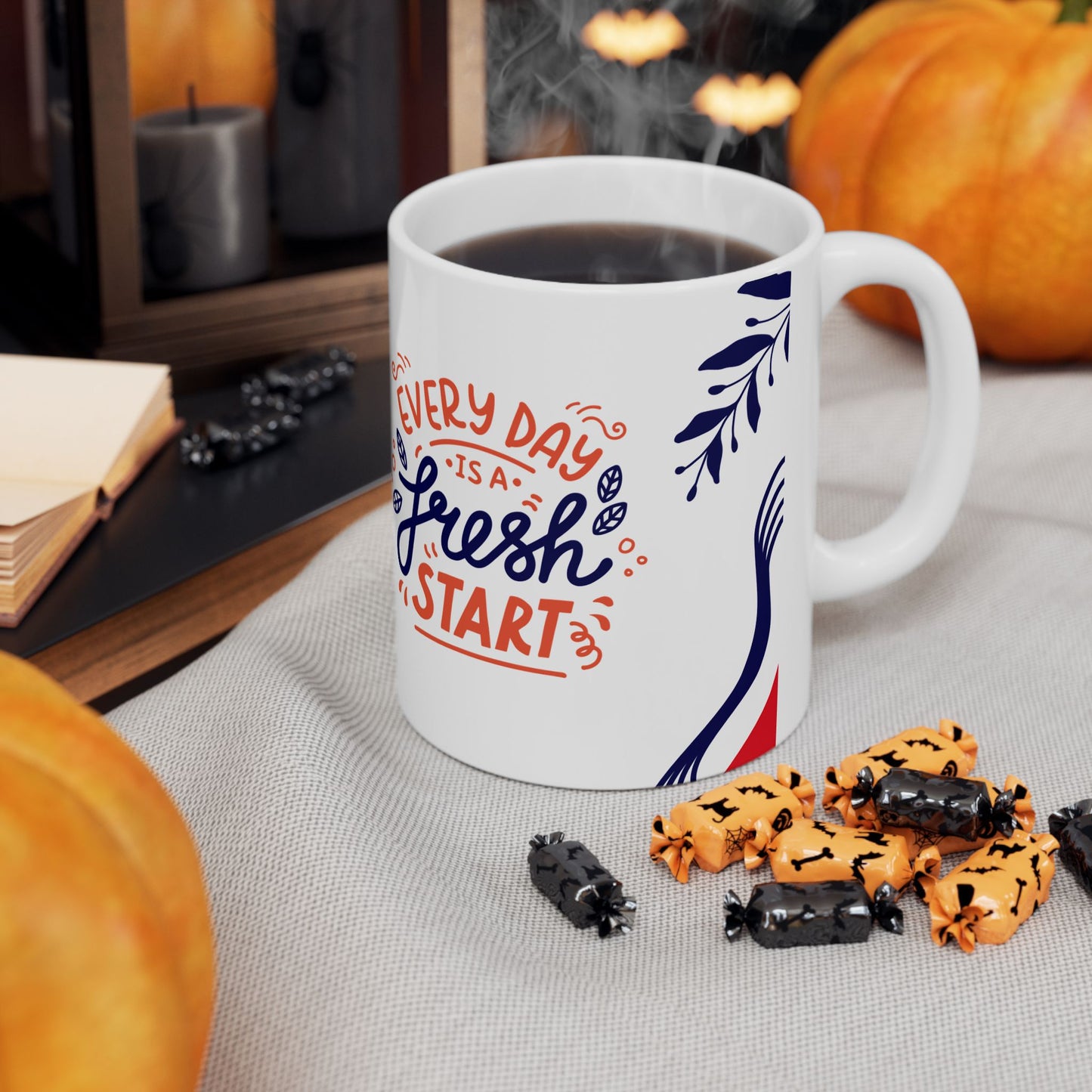 Inspirational Ceramic Mug - "Every Day is a Fresh Start" - Perfect for Daily Motivation_ 17 aPRIL 2025_ 001