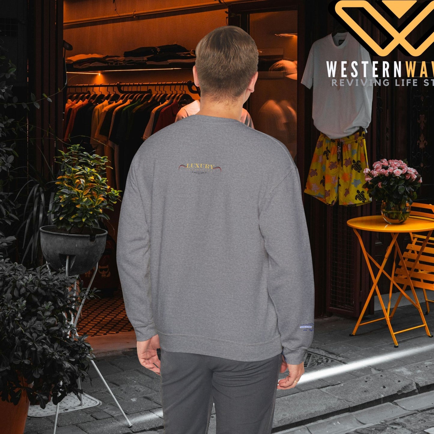 Unisex Heavy Blend™ Crewneck Sweatshirt_ N+ Series UHBCSS PT2WW028_ Limited Edition by WesternWaves: