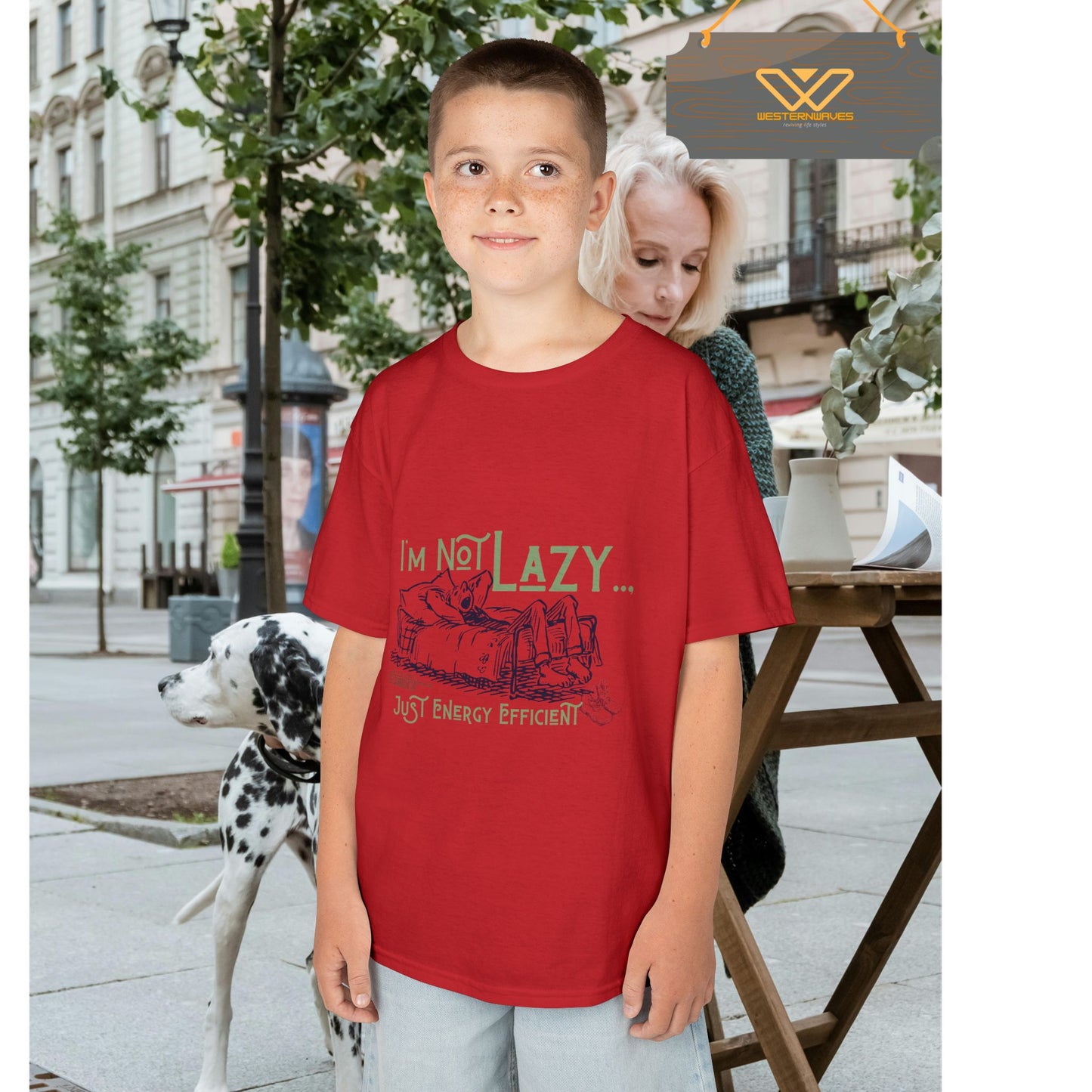 Kids Heavy Cotton™ Tee_ N2+ Series KHCT PT2WW009_ Limited Edition Durable Comfort for Every Adventure by WesternWaves: