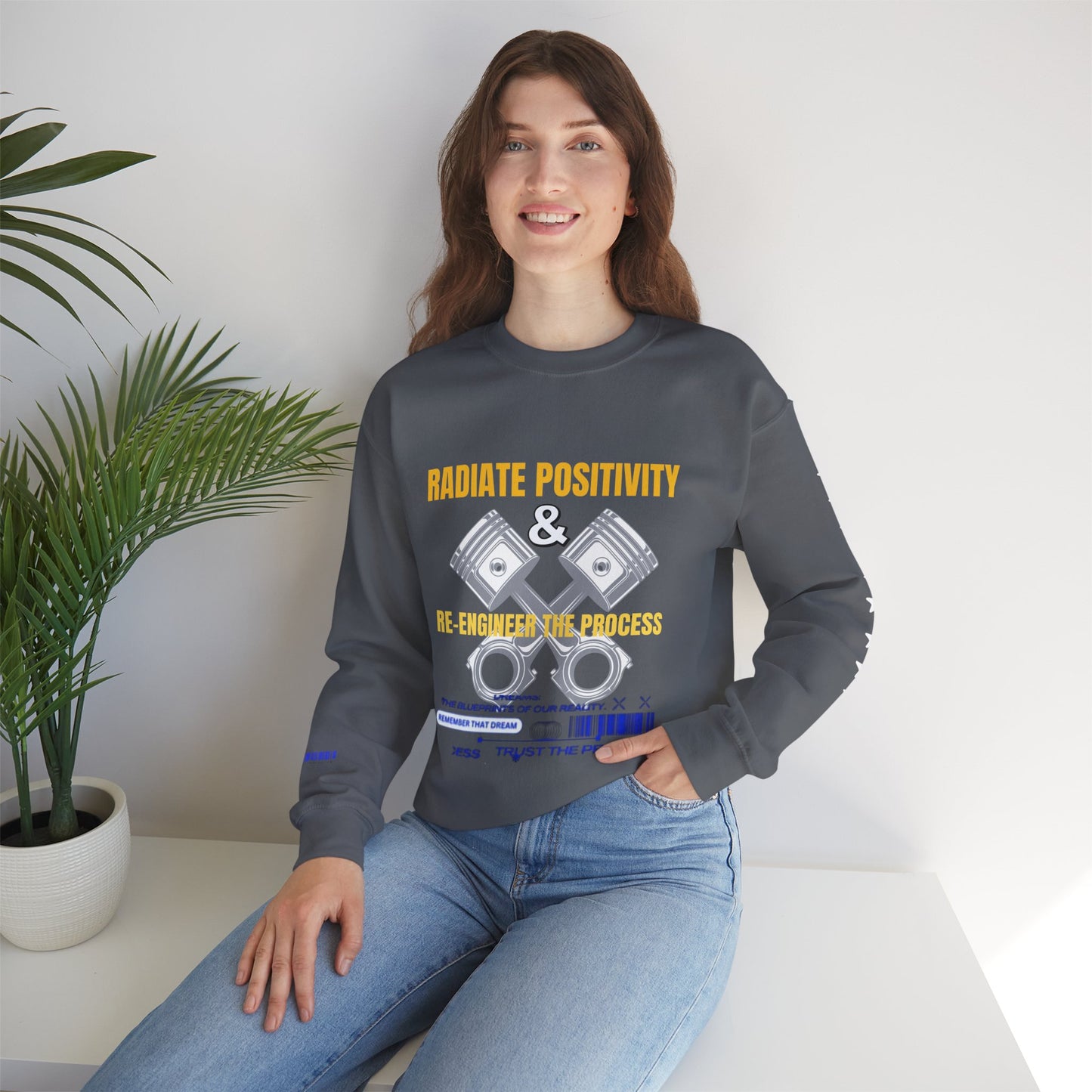 Unisex Heavy Blend™ Crewneck Sweatshirt_ N3+ Series UHBCSS PT2WW005_ Limited Edition Pure Luxury By WesternWaves: