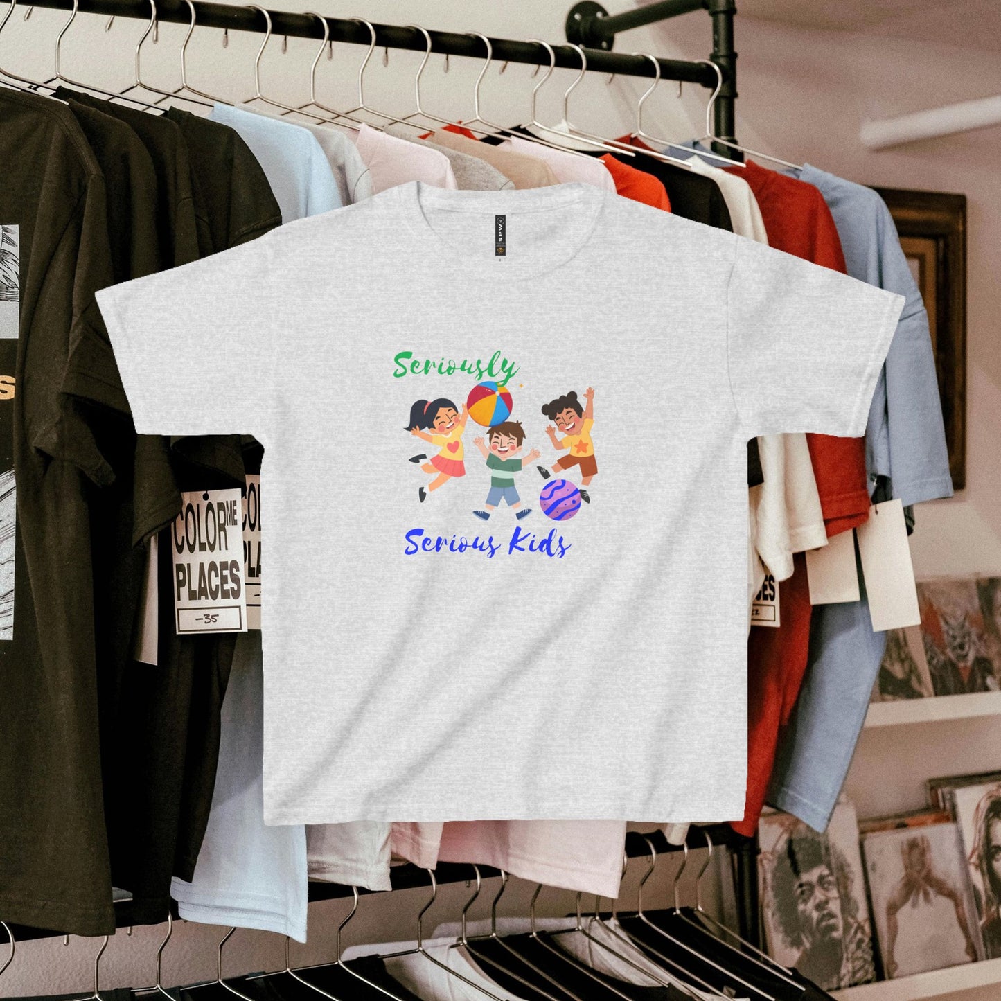 Kids Heavy Cotton™ Tee_ N3+ Series KHCT PT2WW001_ Limited Edition Durable Comfort for Every Adventure by WesternWaves: