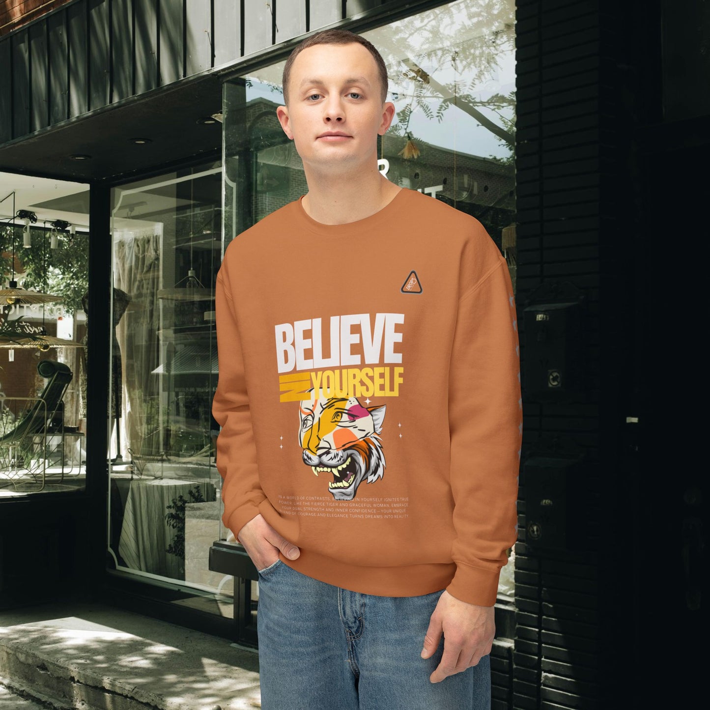 Unisex Lightweight Crewneck Sweatshirt_ N2 Series ULWCSS PT2WW006_ Limited Edition Unparalleled Quality by WesternWaves: