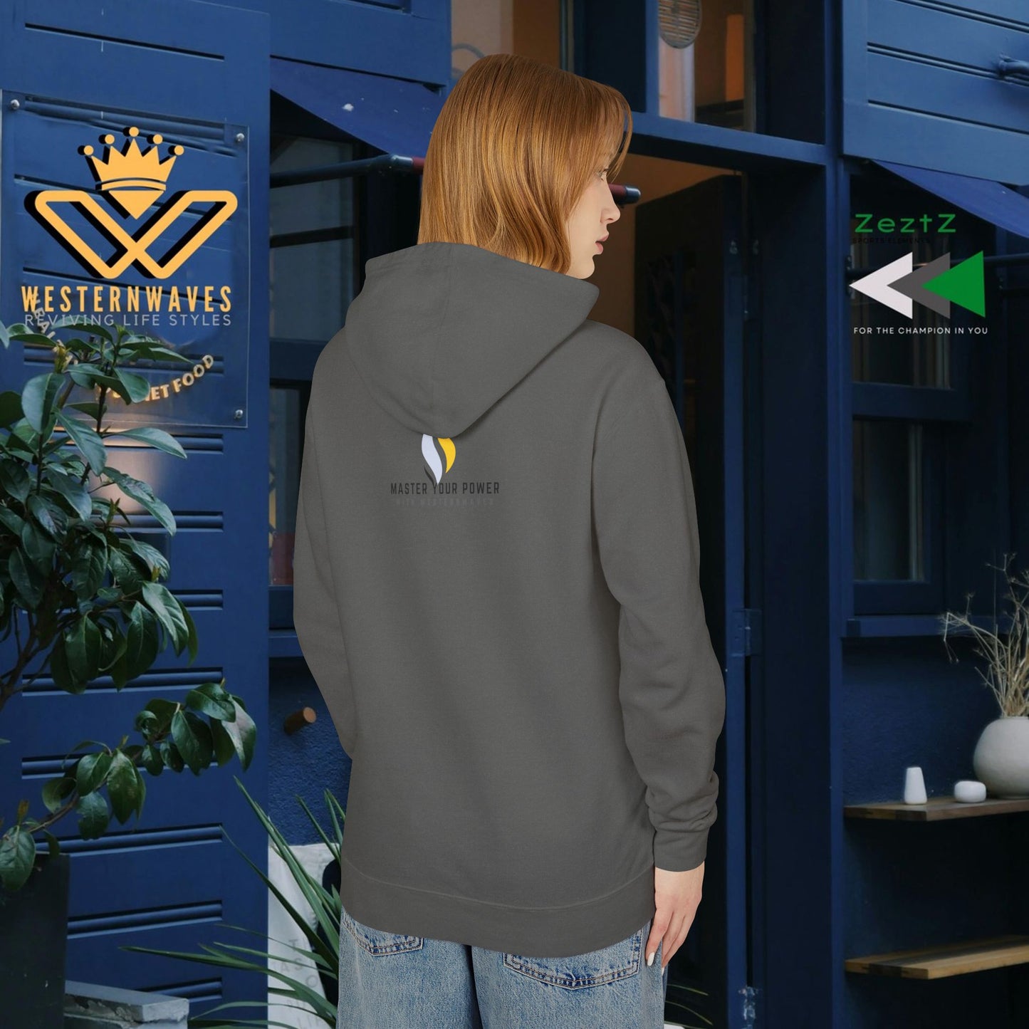 Unisex Lightweight Hooded Sweatshirt – N2+ Series USLWHSS PT2WW011_ Limited Edition Crafted Comfort by WesternWaves:
