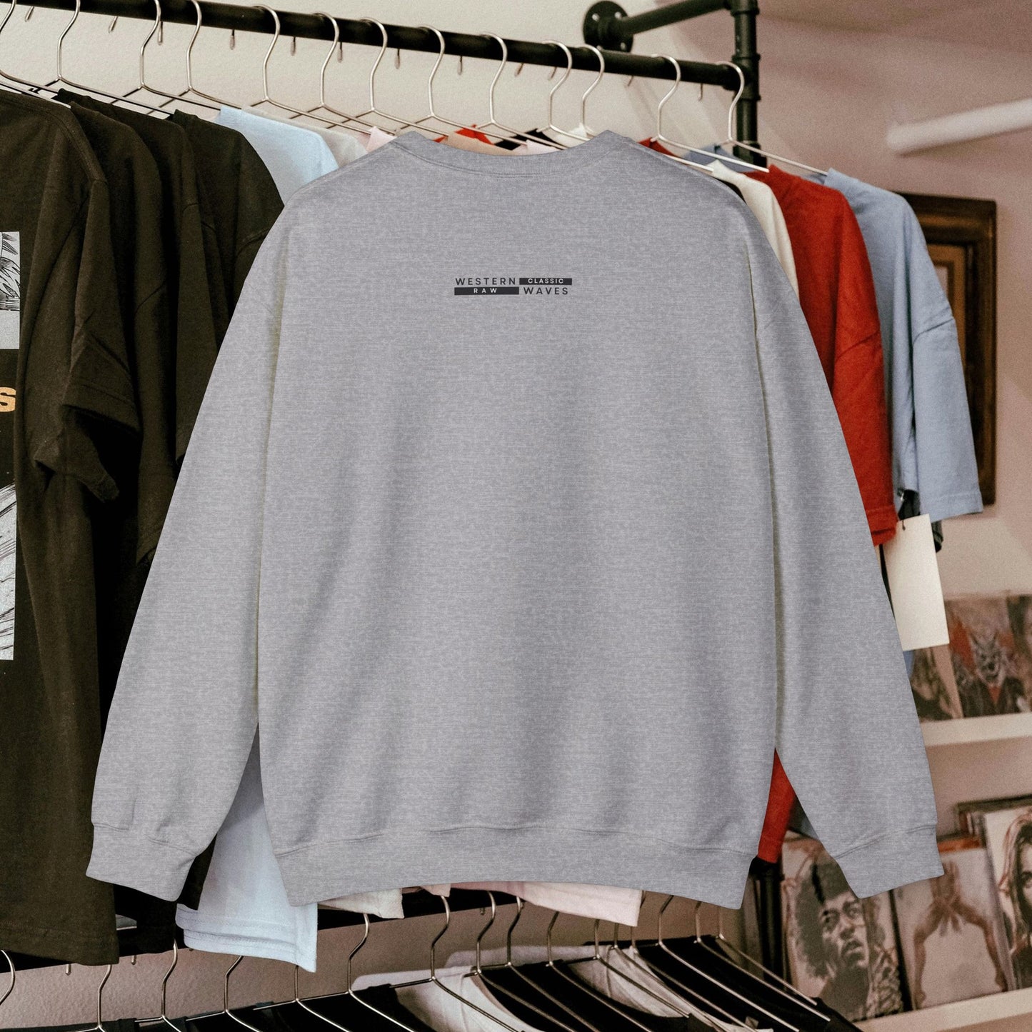 Unisex Heavy Blend™ Crewneck Sweatshirt_ N2 Series UHBCSS PT2WW007_ Limited Edition Pure Luxury for Every Occasion by WesternWaves: