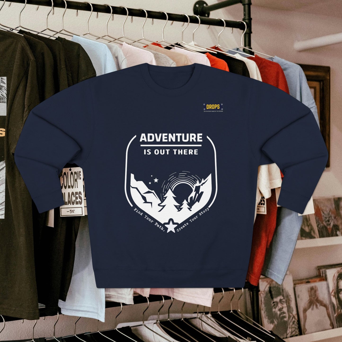 Unisex Crewneck Sweatshirt_ 04 July 2025_ Limited Edition Outdoor Gift for Adventure Lovers by WesternWaves: