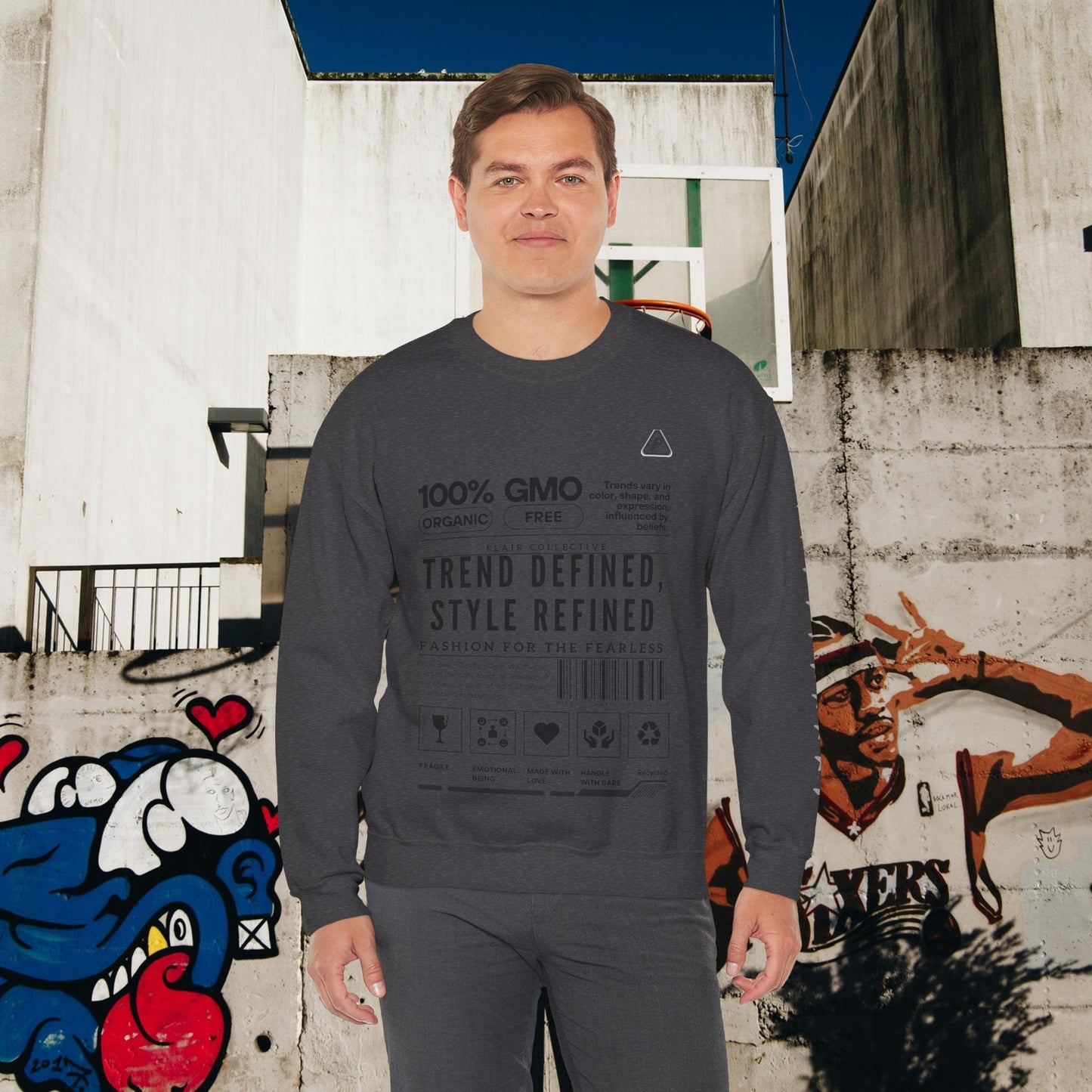 Unisex Heavy Blend™ Crewneck Sweatshirt_ N2 Series SPW UHBCSS PT2WW003_ Limited Edition 'DROPS' Brand Raw Classics by WesternWaves: