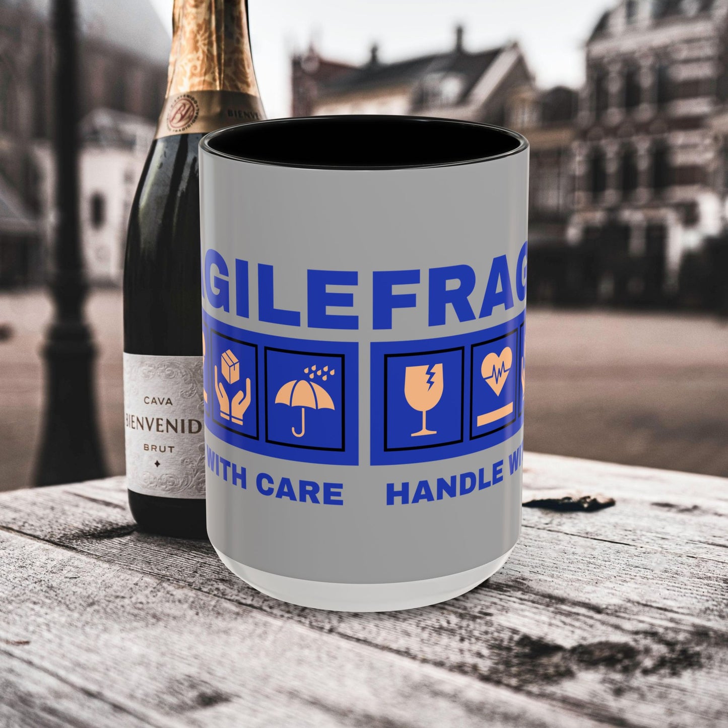 Accent Coffee Mug 11, 15oz_ N2+ Series ACM11OZ PT2WW006_ Vibrant Limited Edition Design by WesternWawes: