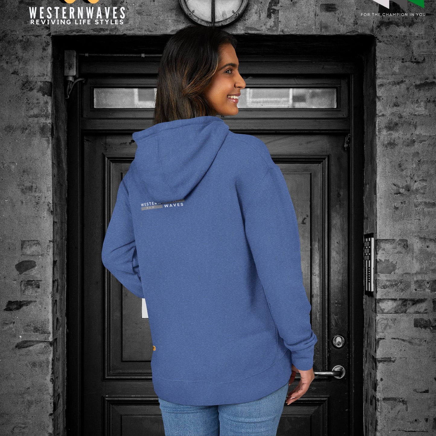 Unisex French Terry Hoodie_ 24 June 2025_ Limited Edition Stylish Fashion by WesternWaves: