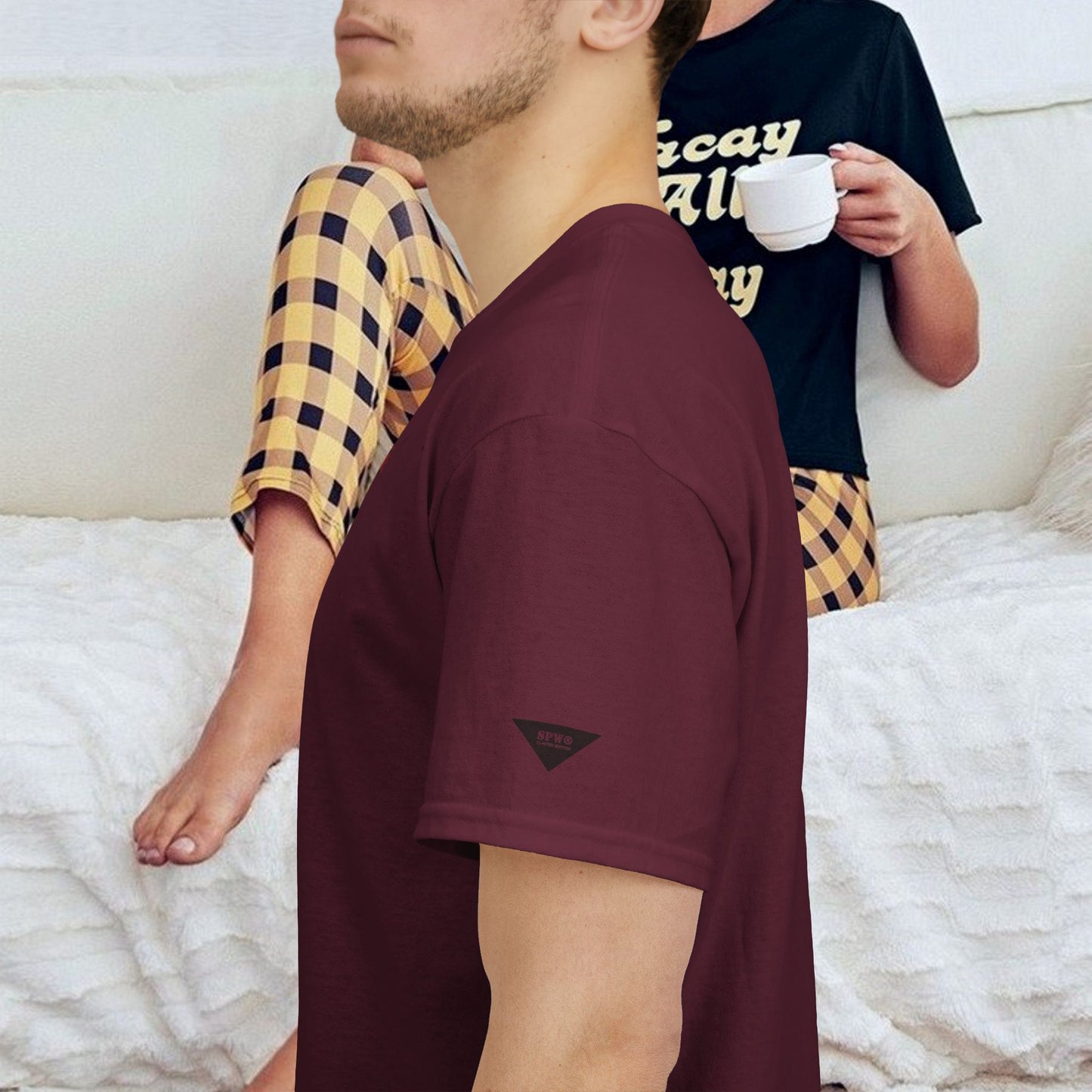Unisex Heavy Cotton Tee_ 20 July 2025_ Limited Edition Unique Summer Wear_ by WesternWaves: