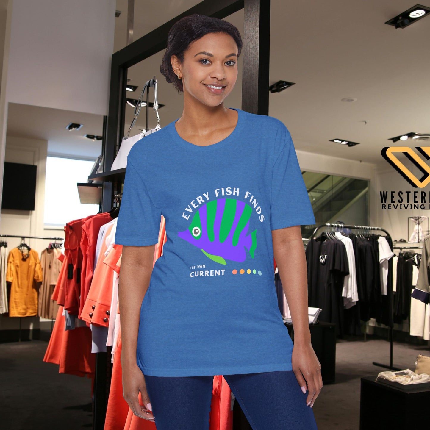 Unisex District® Re-Tee®_ N+ Series USDRT PT2WW001_ Eco-Chic Racerback Tank Limited Edition by WesternWaves: