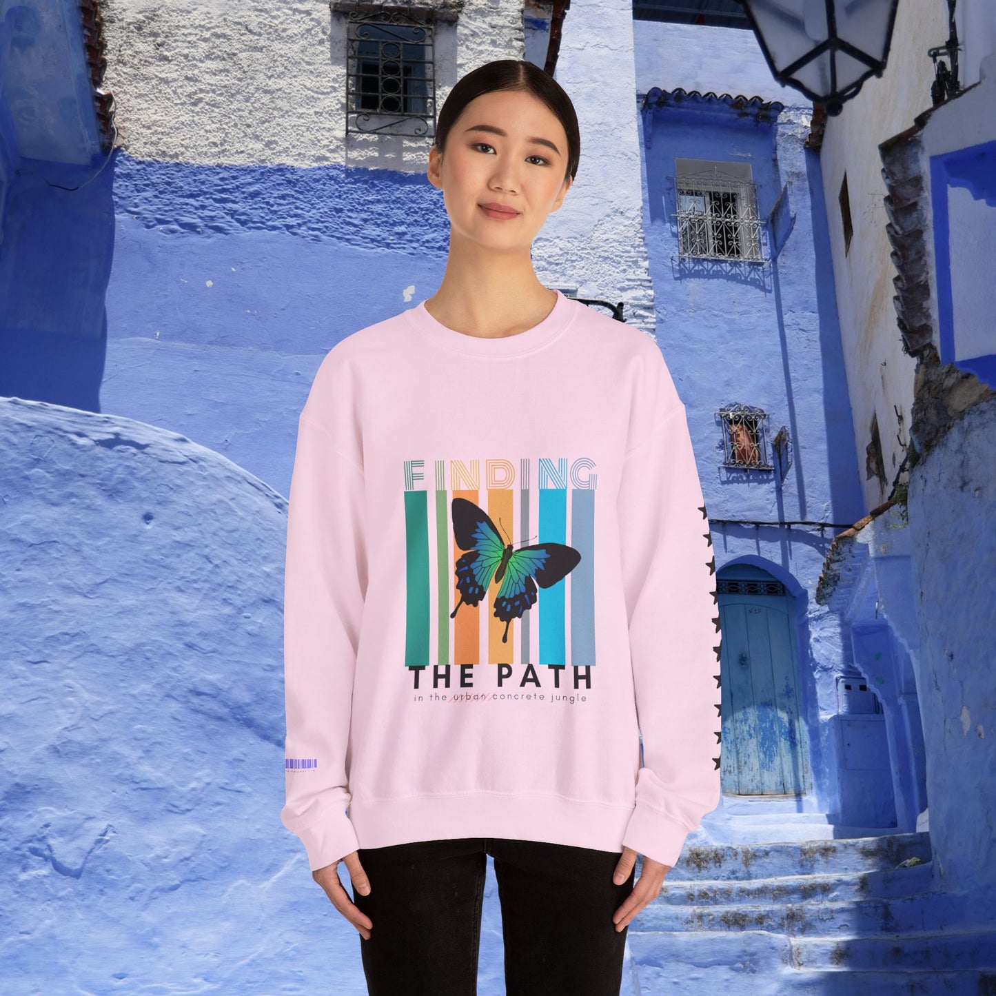 Unisex Heavy Blend™ Crewneck Sweatshirt_ N2+ Series UHBCSS PT2WW017_ Limited Edition Pure Luxury By WesternWaves: