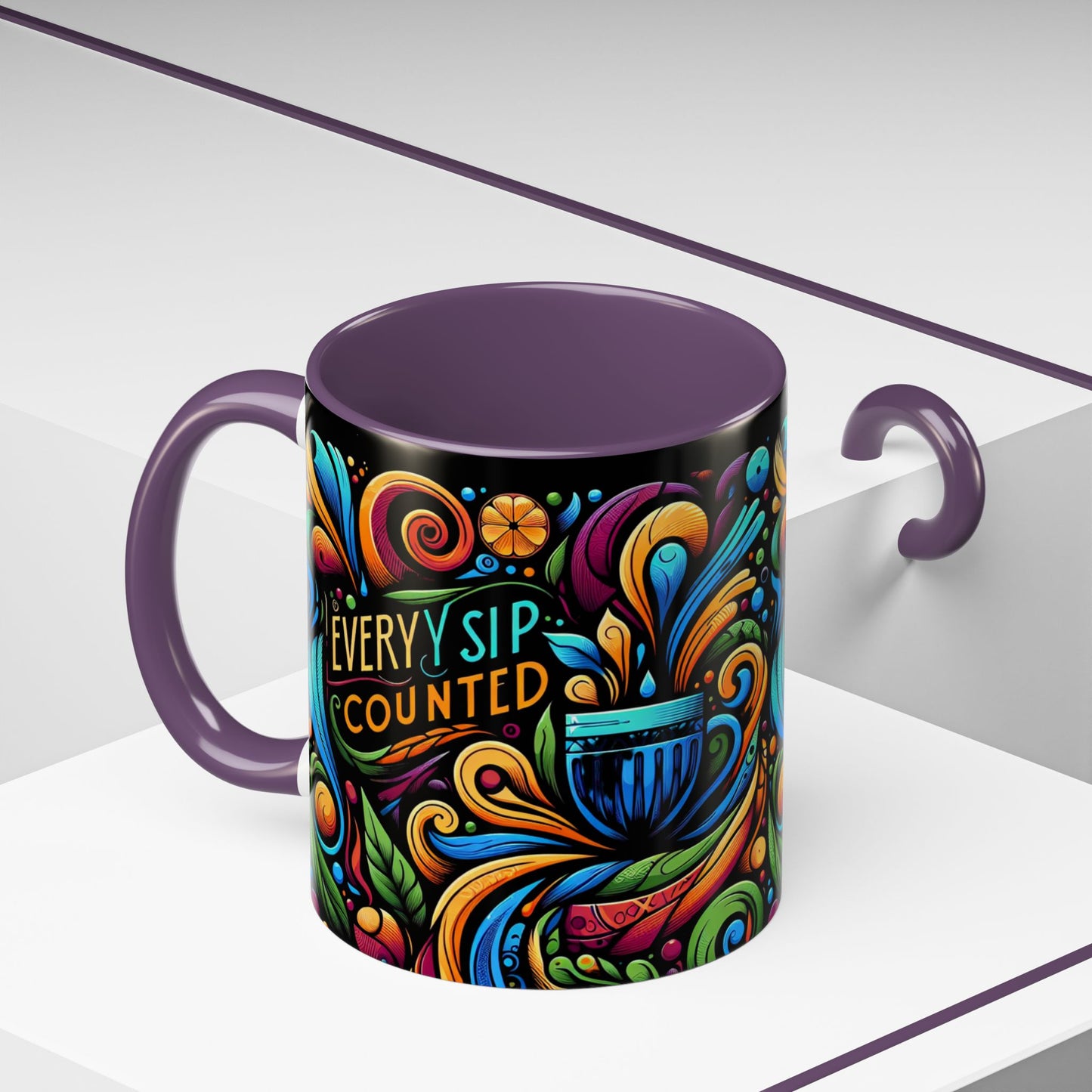Accent Coffee Mug 11_ N3* Series ACM11OZ PT2WW022_ Limited Edition Perfect Blend of Style by WesternWaves: