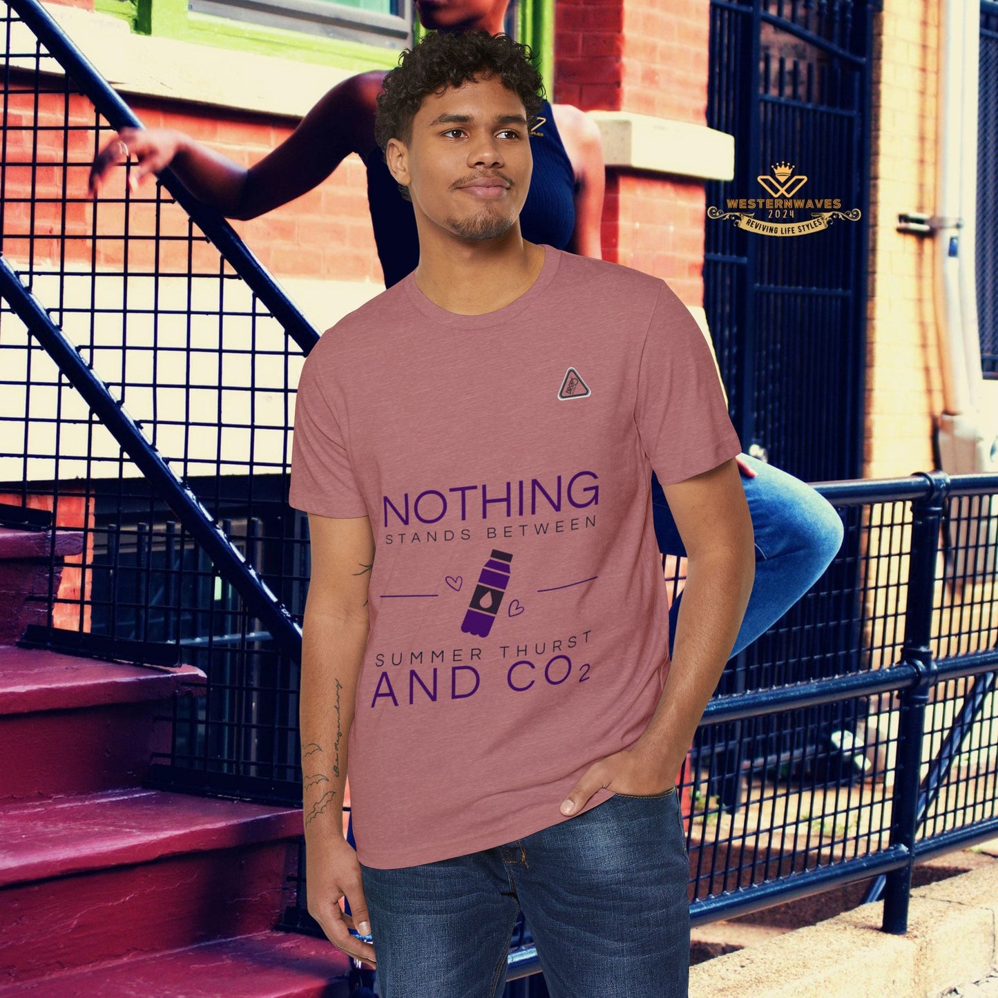 Eco-Friendly Unisex T-Shirt_ N7* Series ECOFUSTS PT2WW001_ Limited Edition Eco-Friendly T-Shirt by WesternWaves: