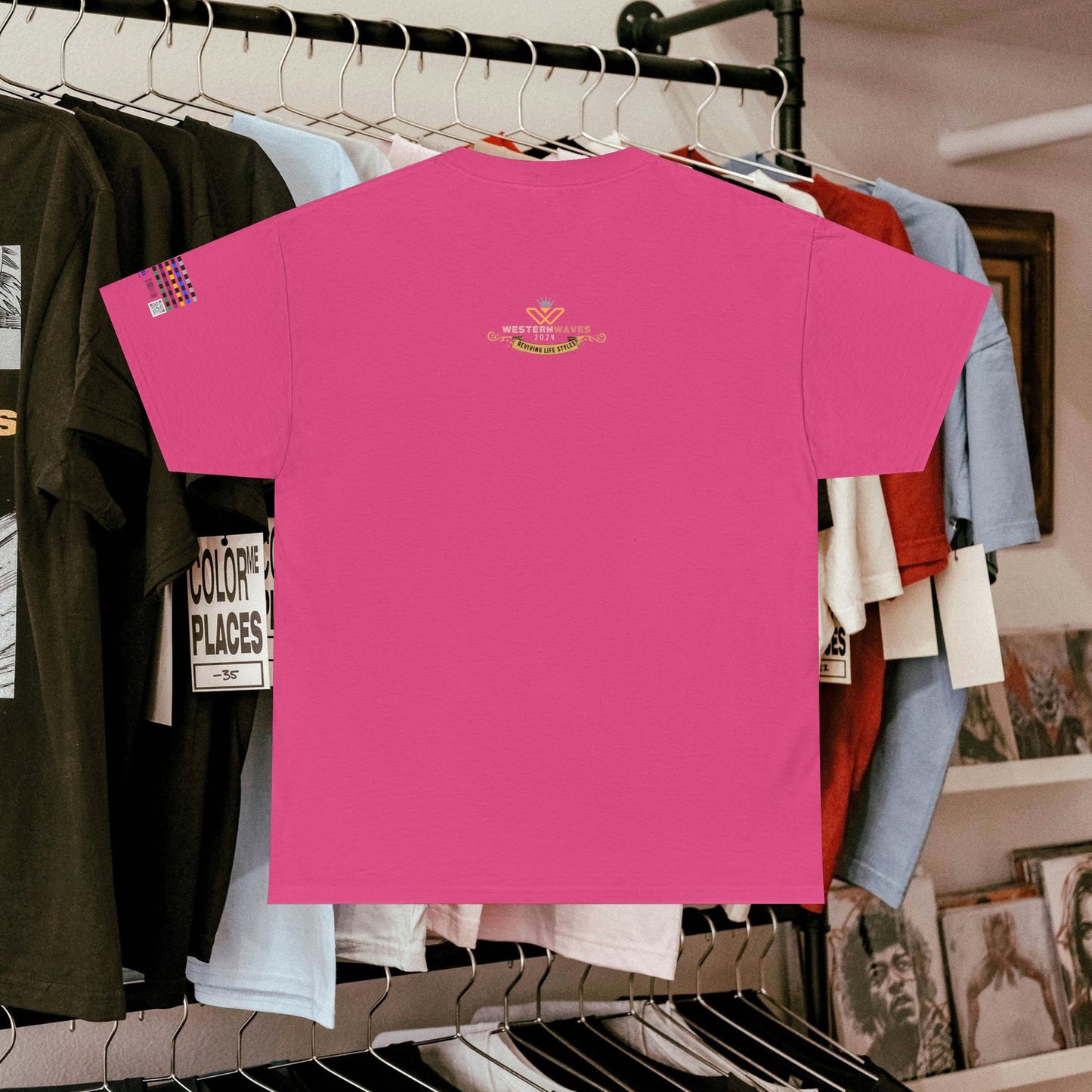 Unisex Heavy Cotton Tee_ Crafted from premium 100% cotton_ N+ Series UHCT PT2WV011_ Limited Edition by WesternWaves: