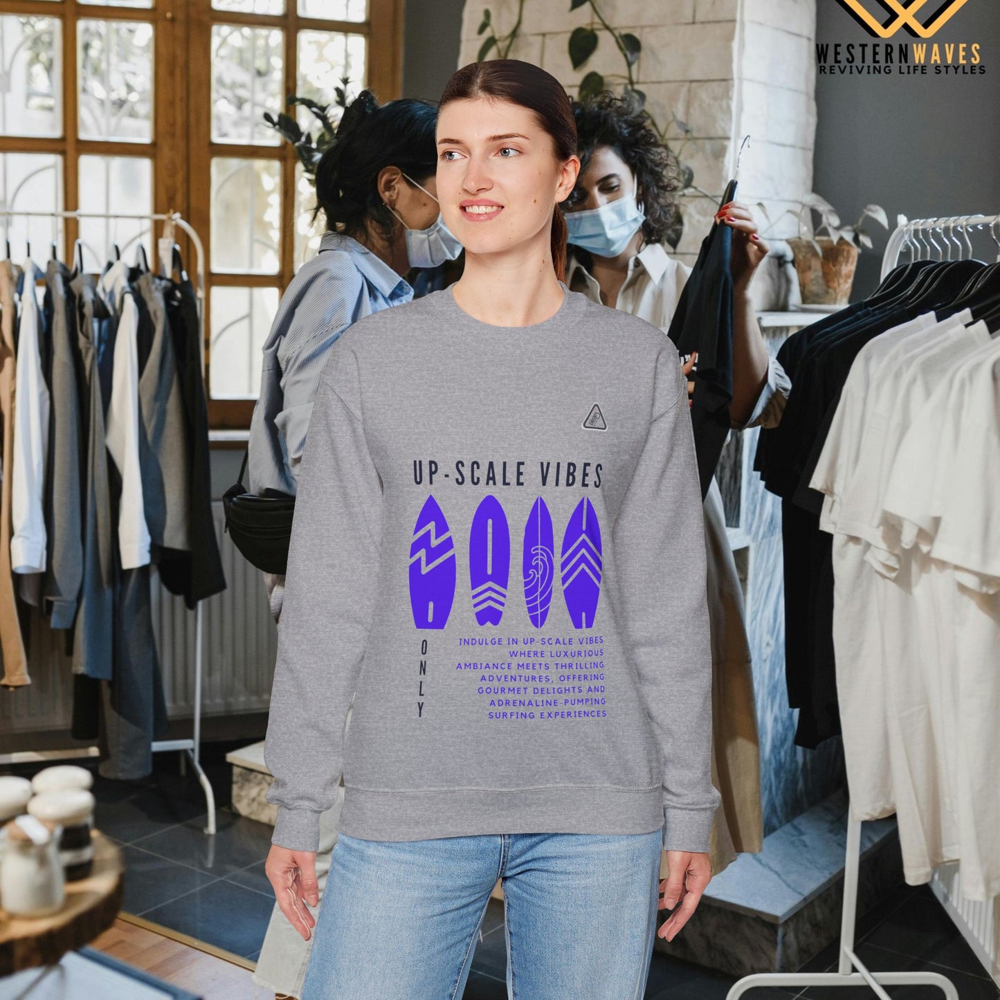 Unisex Heavy Blend™ Crewneck Sweatshirt_ N2 Series JBRW PT2WW001_Limited Edition Pure Luxury by WesternWaves: