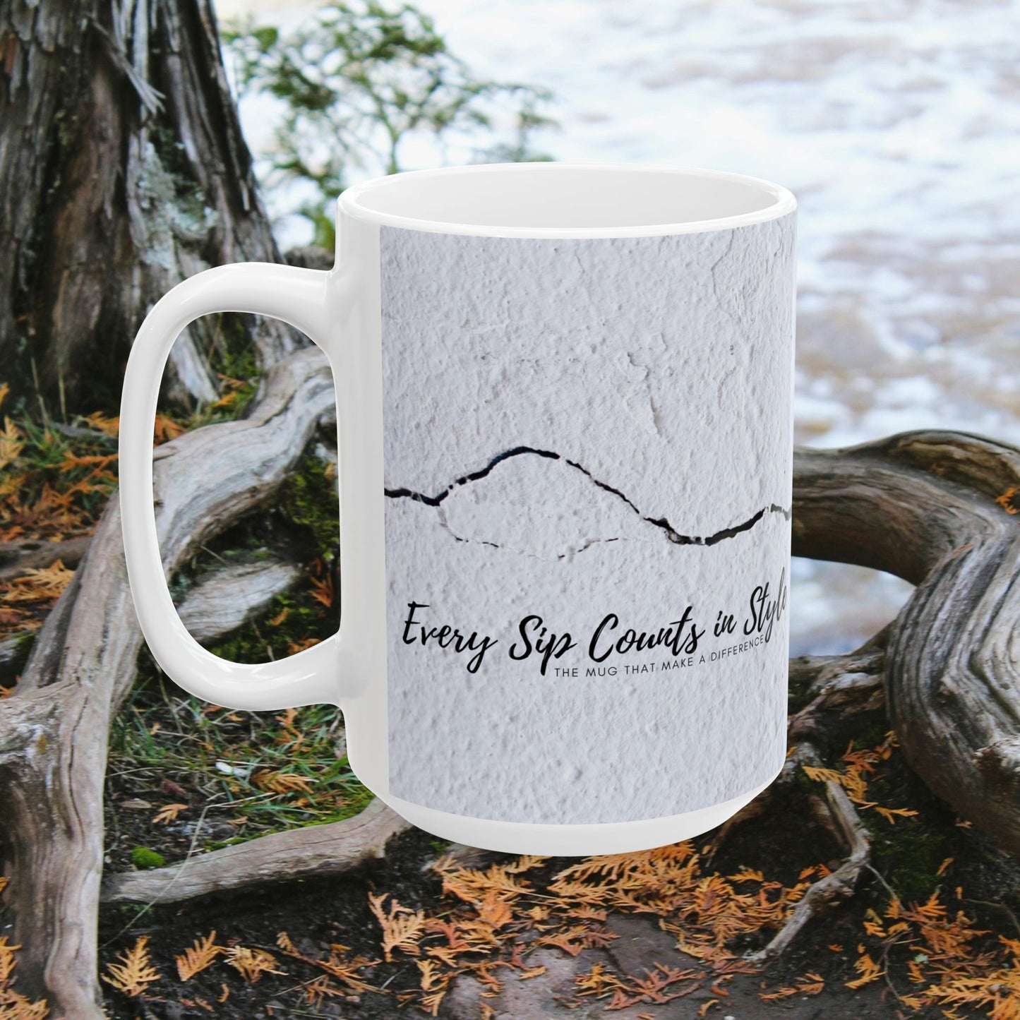 Ceramic Mug (11oz, 15oz)_ N2 Series CM11, 15OZ PT2WW001_ Limited Edition Ceramic Masterpiece by WesternWaves: