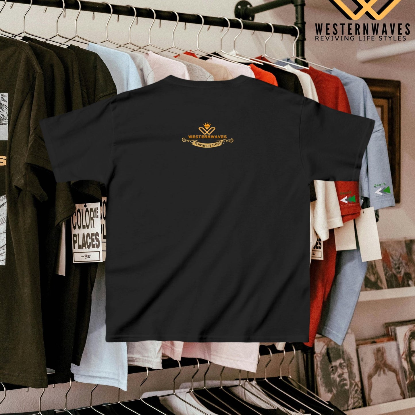 Kids Heavy Cotton™ Tee_ N2+ Series KHCT PT2WW003_ Limited Edition Durable Comfort for Every Adventure by WesternWaves: