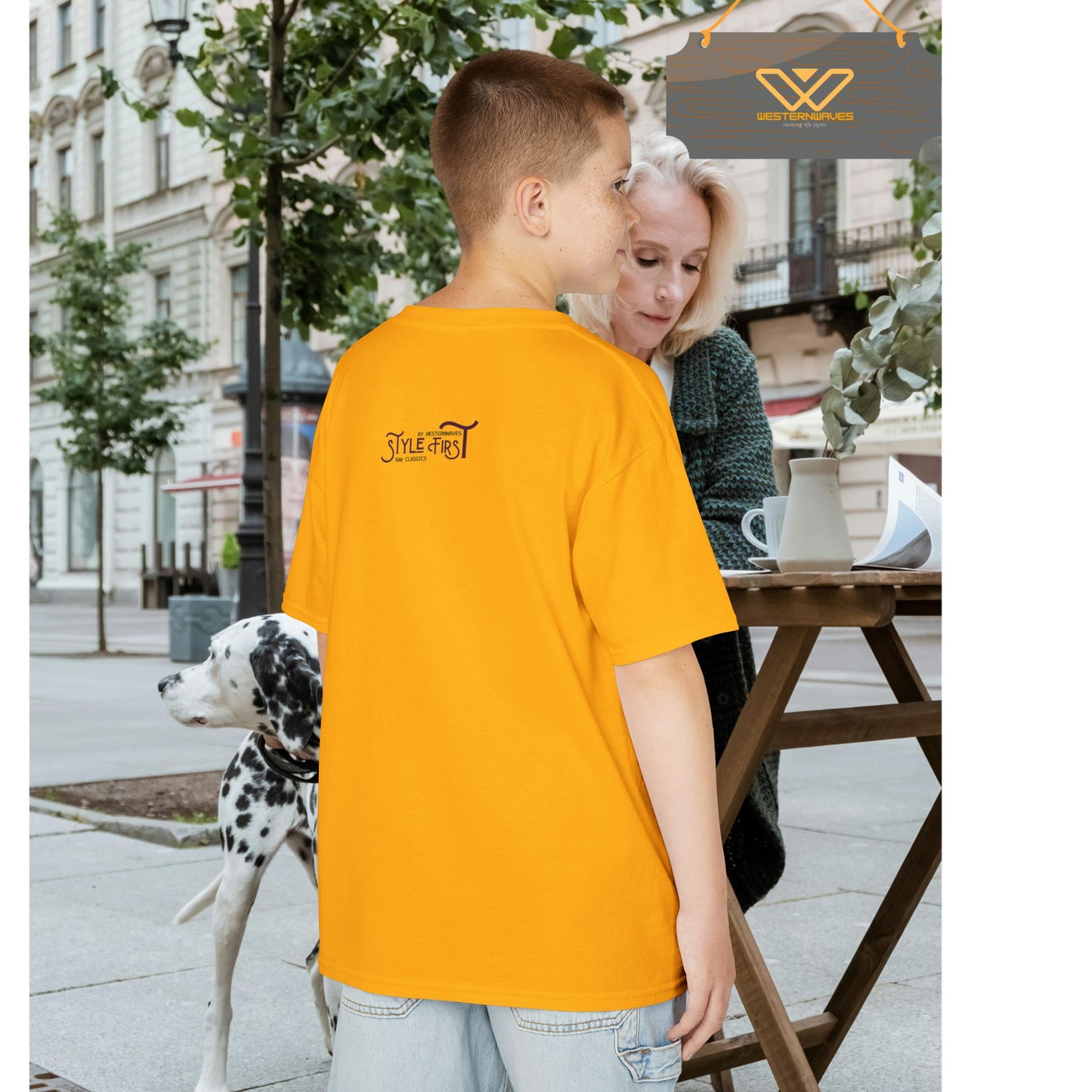 Kids Heavy Cotton™ Tee_ N2+ Series KHCT PT2WW009_ Limited Edition Durable Comfort for Every Adventure by WesternWaves: