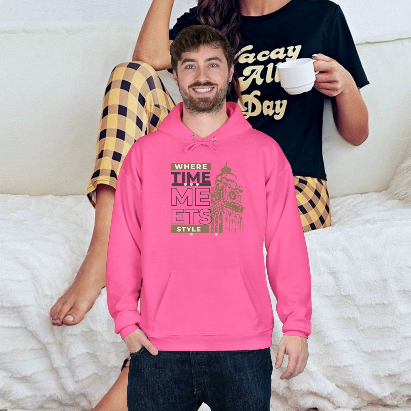 Unisex EcoSmart® Pullover Hoodie Sweatshirt_ N3+ Series USESPOHSS PT2WW001_ Limited Edition Perfect Blend of Comfort, Style, & Sustainability by WesternWaves: