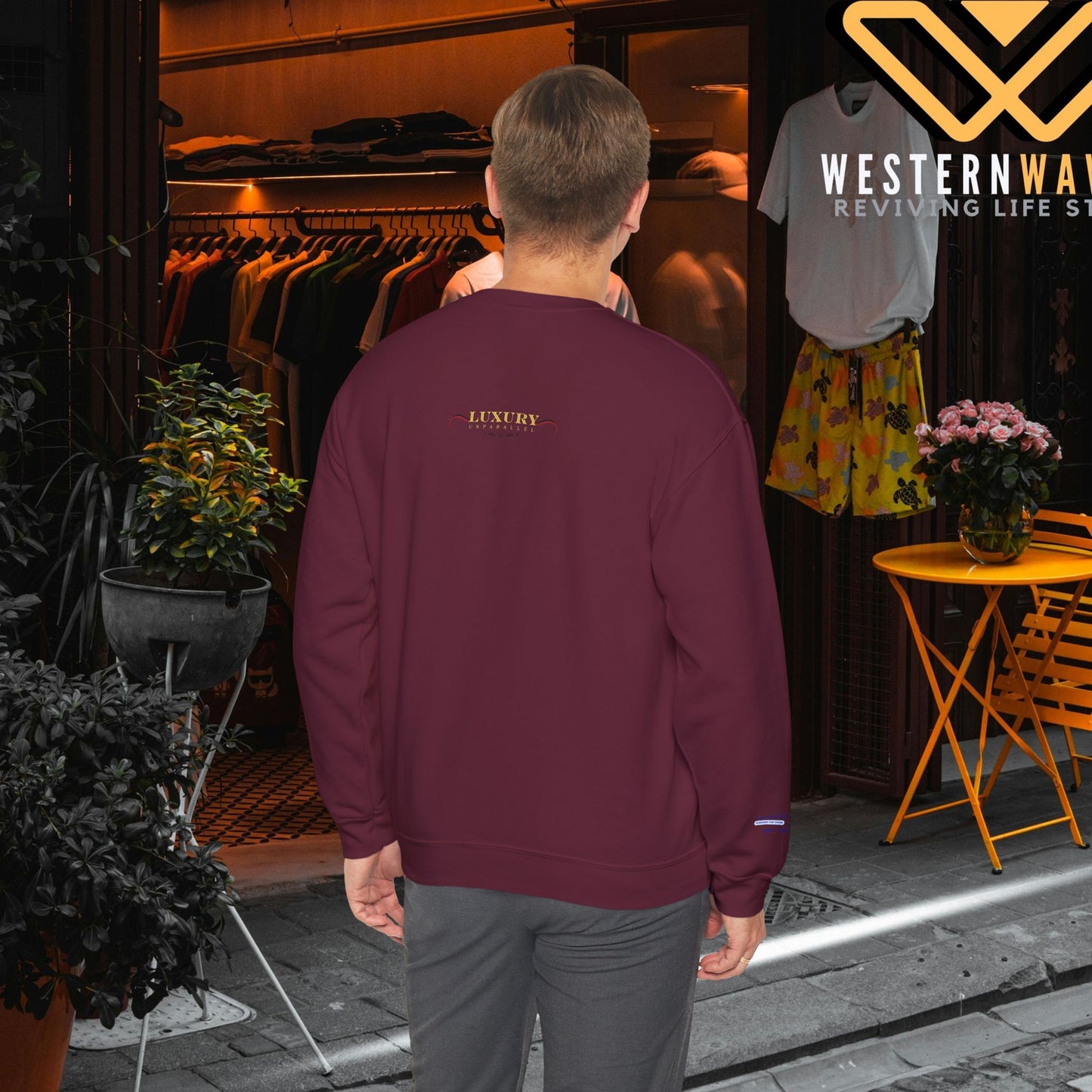 Unisex Heavy Blend™ Crewneck Sweatshirt_ N+ Series UHBCSS PT2WW028_ Limited Edition by WesternWaves:
