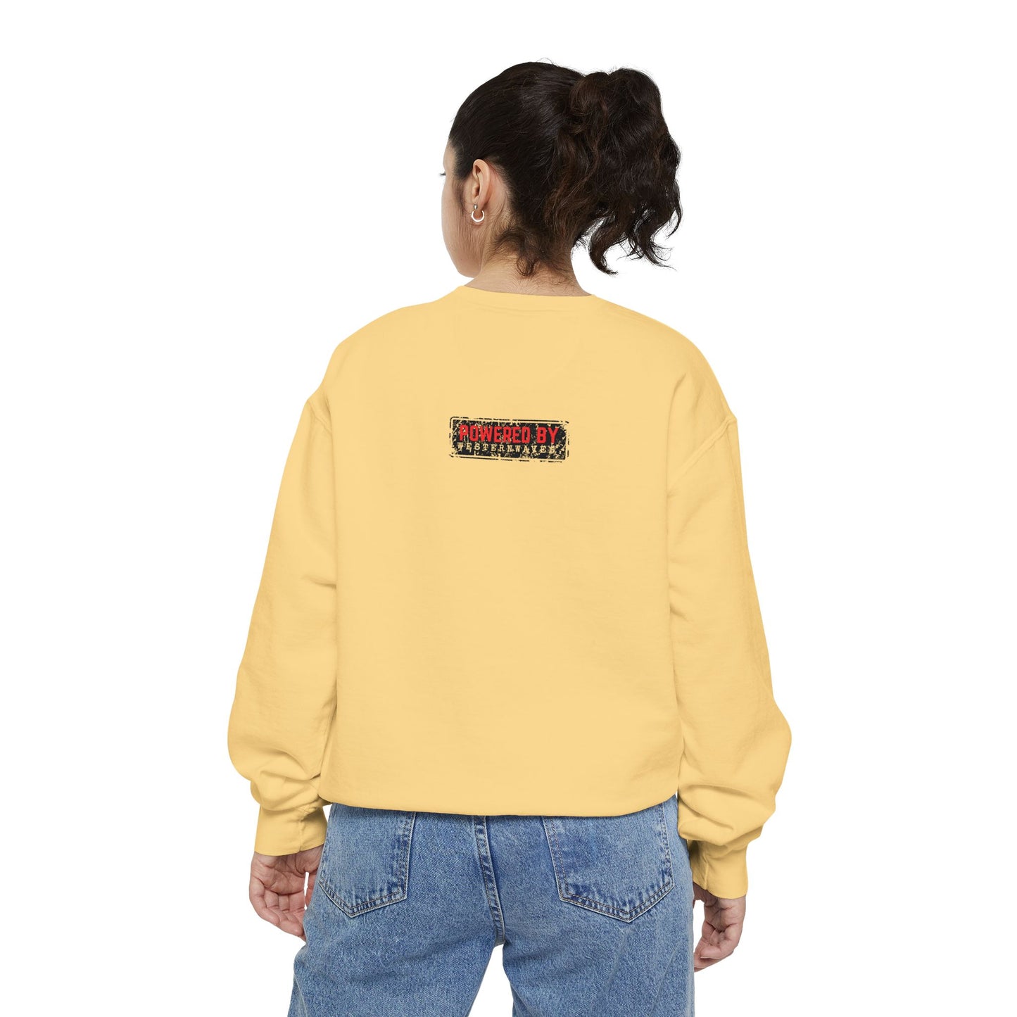 Motivational Unisex Garment-Dyed Sweatshirt, Cozy Pullover, Rise and Shine Apparel, Gift for Her, Inspirational Clothing