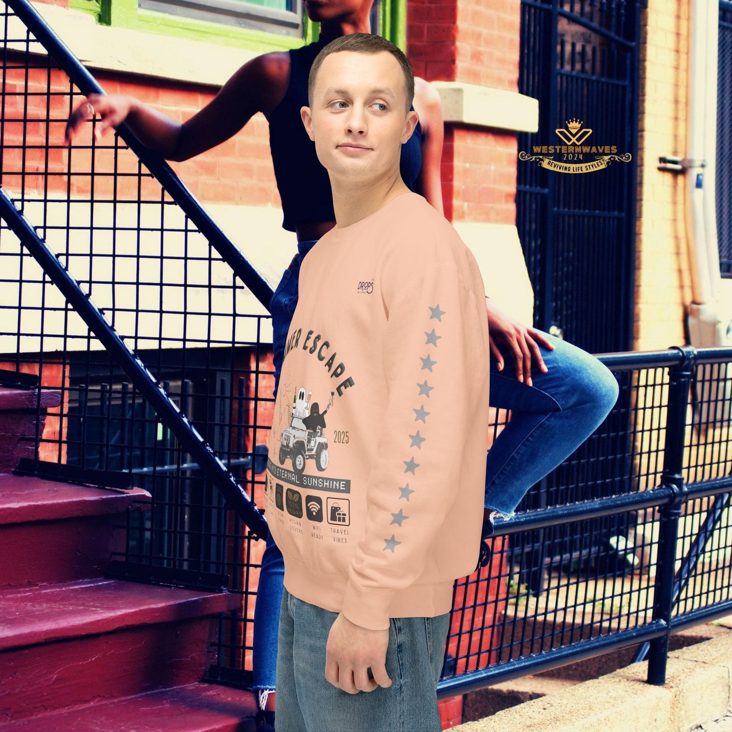 Unisex Summer Escape Crewneck Sweatshirt - Cruise into Eternal Sunshine_ 10 May 2025_ 001