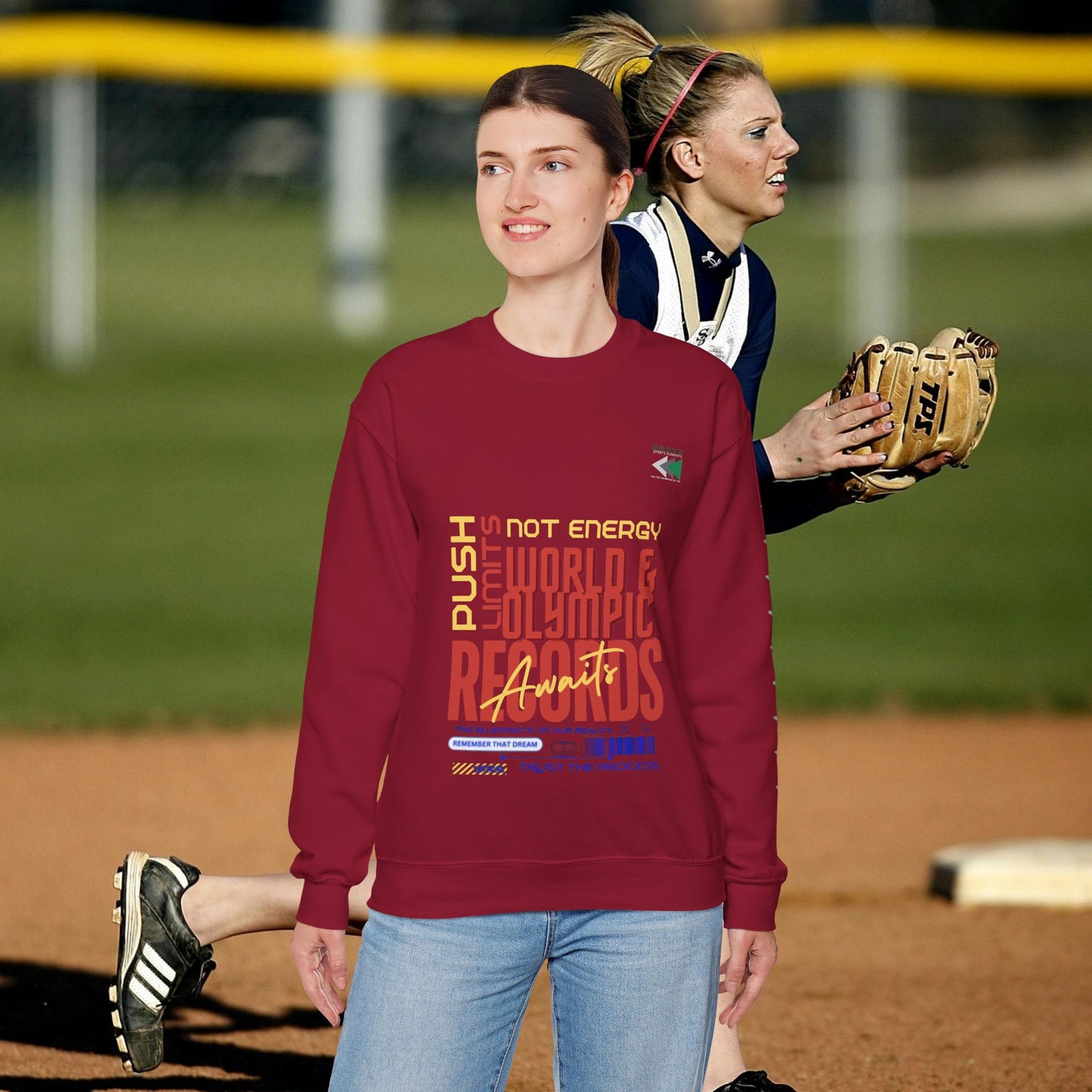 Unisex Heavy Blend™ Crewneck Sweatshirt_ N2 Sports Series UHBCSS PT2WW006_ Limited Edition ‘Zeztz’ Brand Sports Elements by WesternWaves: