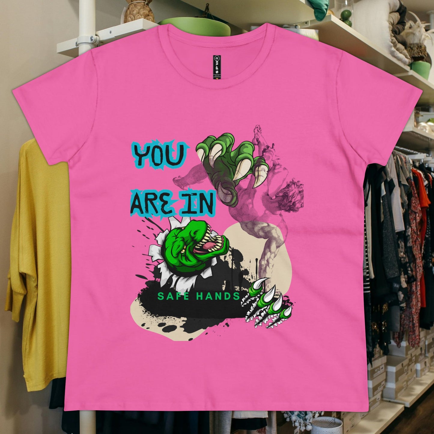Women's Midweight Cotton Tee_ Essential Comfort_ N2+ Series SSTS PT2WW004_ Limited Edition Perfect Blend of Comfort by WesternWaves:
