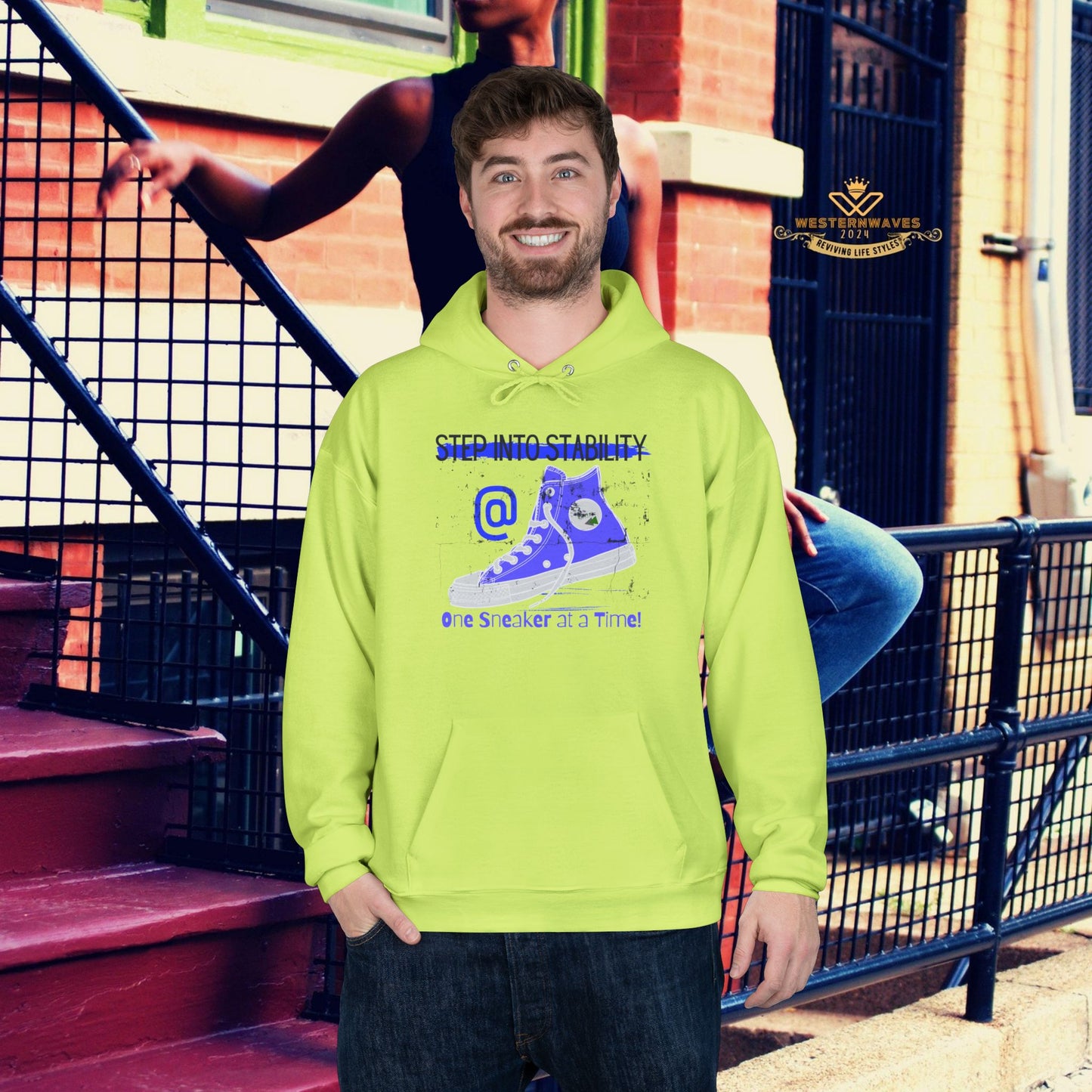 Unisex EcoSmart® Pullover Hoodie Sweatshirt_ N2+ Series USESPOHSS PT2WW001_ LImited Edition Quality Garment by WesternWaves: