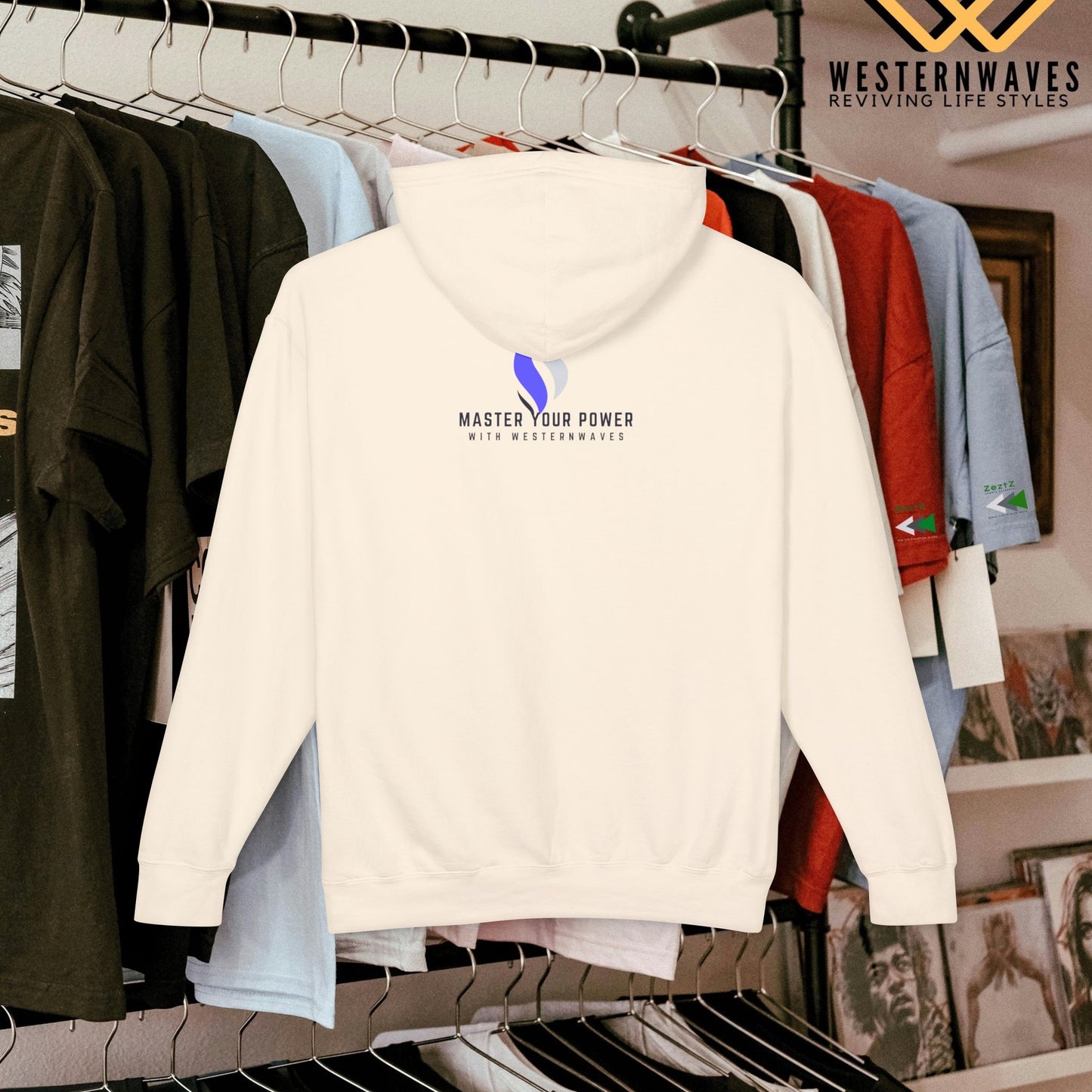 Unisex Lightweight Hooded Sweatshirt – N2+ Series SPW USLWHSS PT2WW014_ Limited Edition Crafted Comfort by WesternWaves: