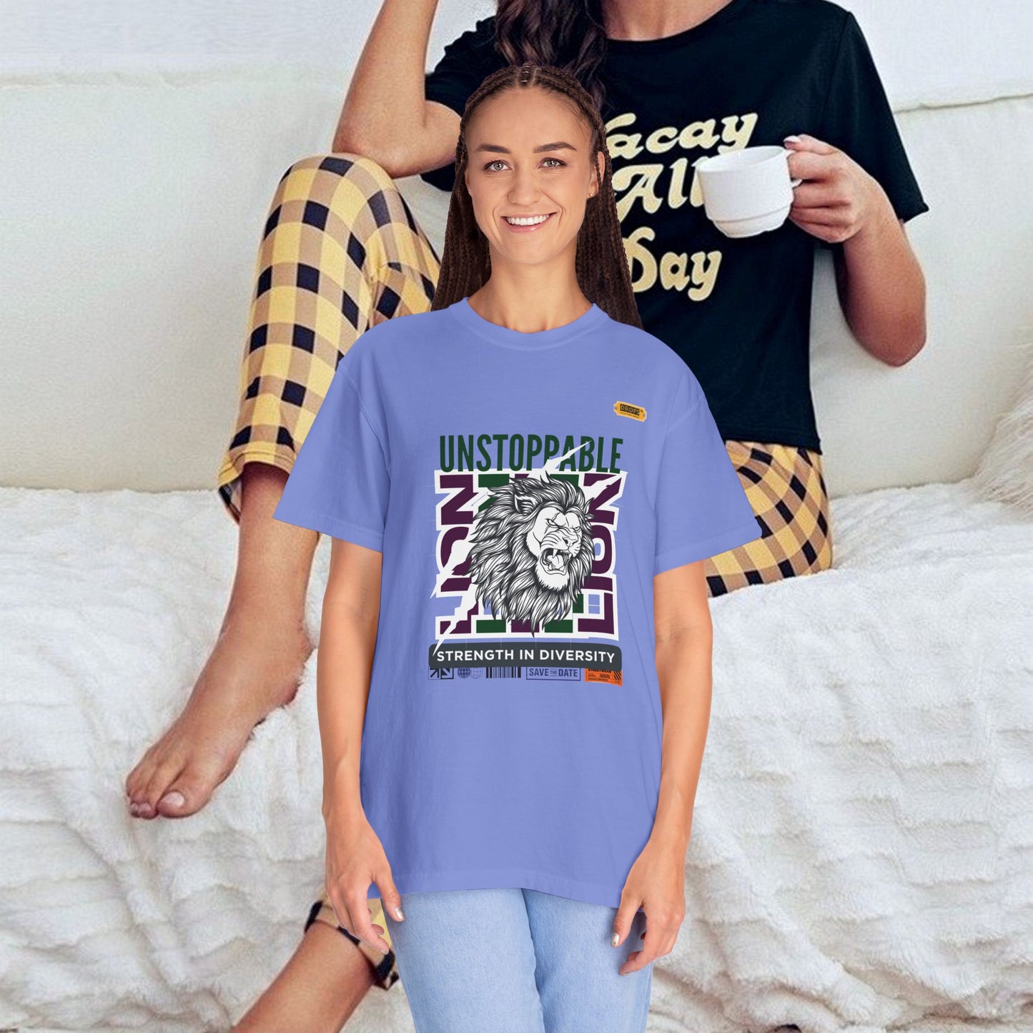 Unisex Garment-Dyed T-Shirt_ 26 June 2025_ Limited Edition Strength in Diversity by WesternWaves: