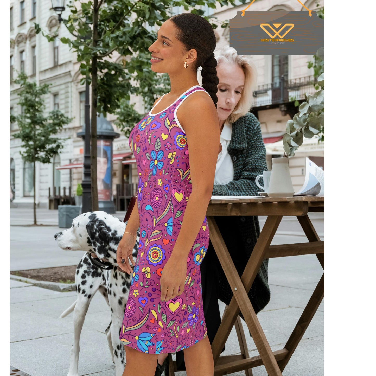 Women's Racerback Dress (AOP)_ N Series WRBD(AOP) PT2WW002_ Ultimate Comfort Limited Edition by WesternWaves: