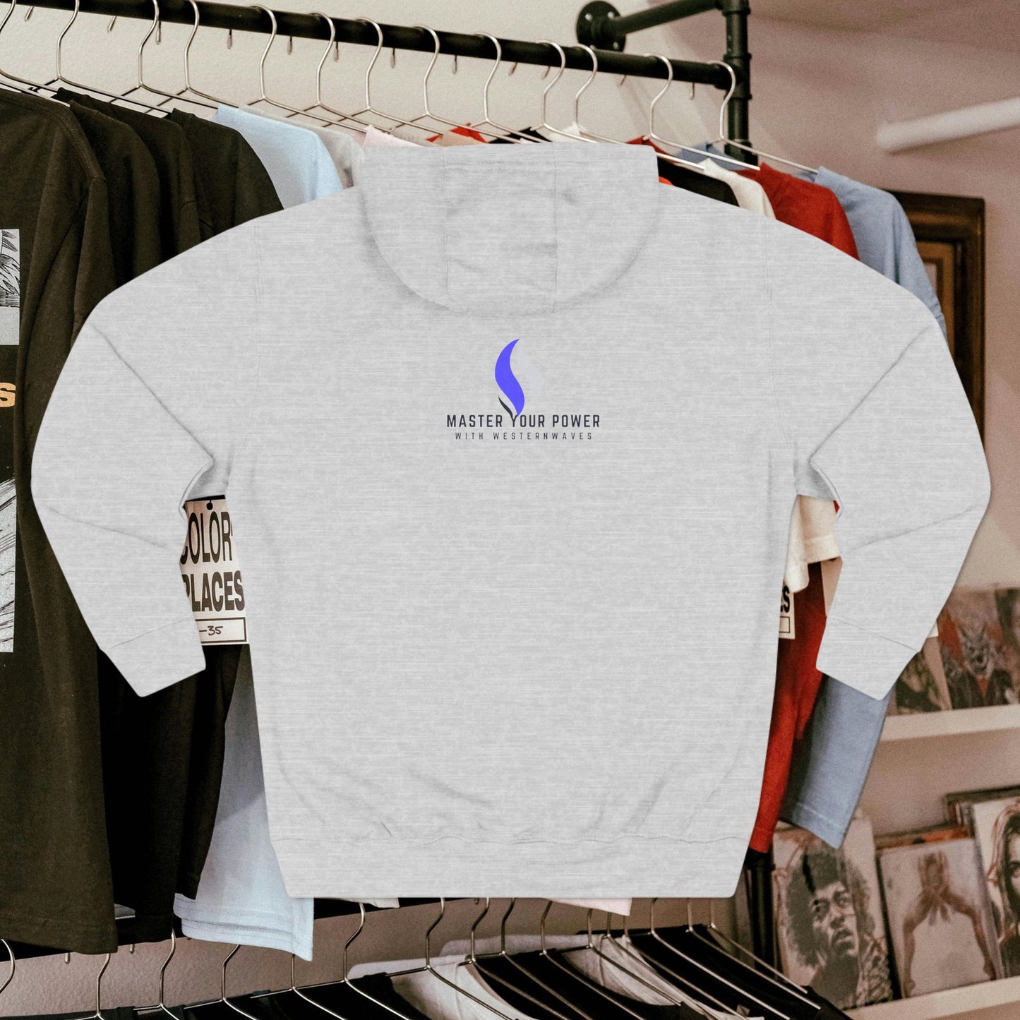 Three-Panel Fleece Hoodie_ N3+ Series PFH PT2WW001_ Limited Edition Sustainable Fashion by WesternWaves: